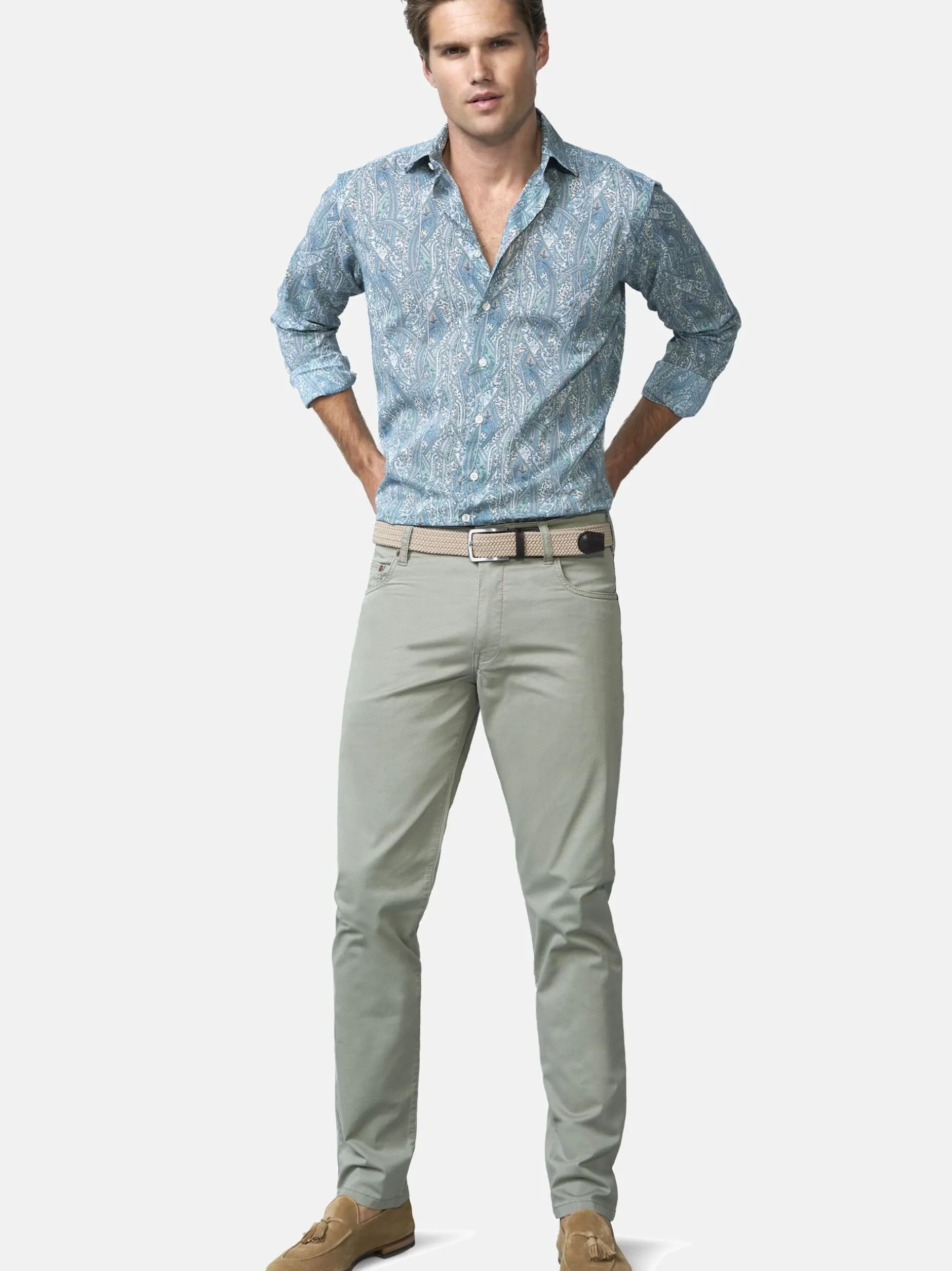 MEYER Herren Hose - M5 Five 1-6075 in lind - Länge: lang