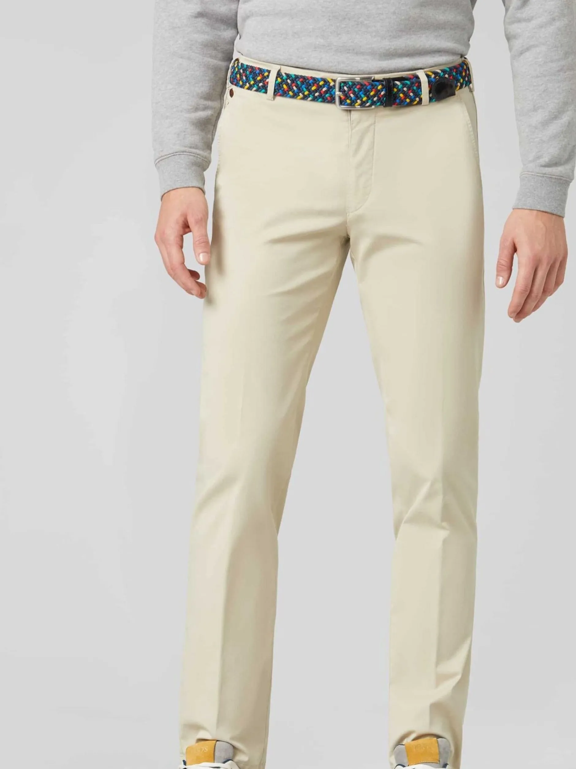 MEYER Herren Hose - Roma in beige - Länge: lang