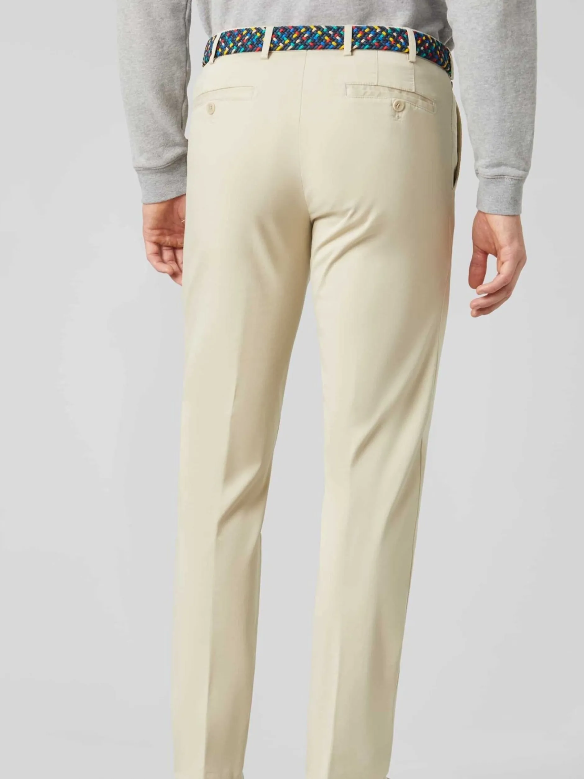 MEYER Herren Hose - Roma in beige - Länge: lang