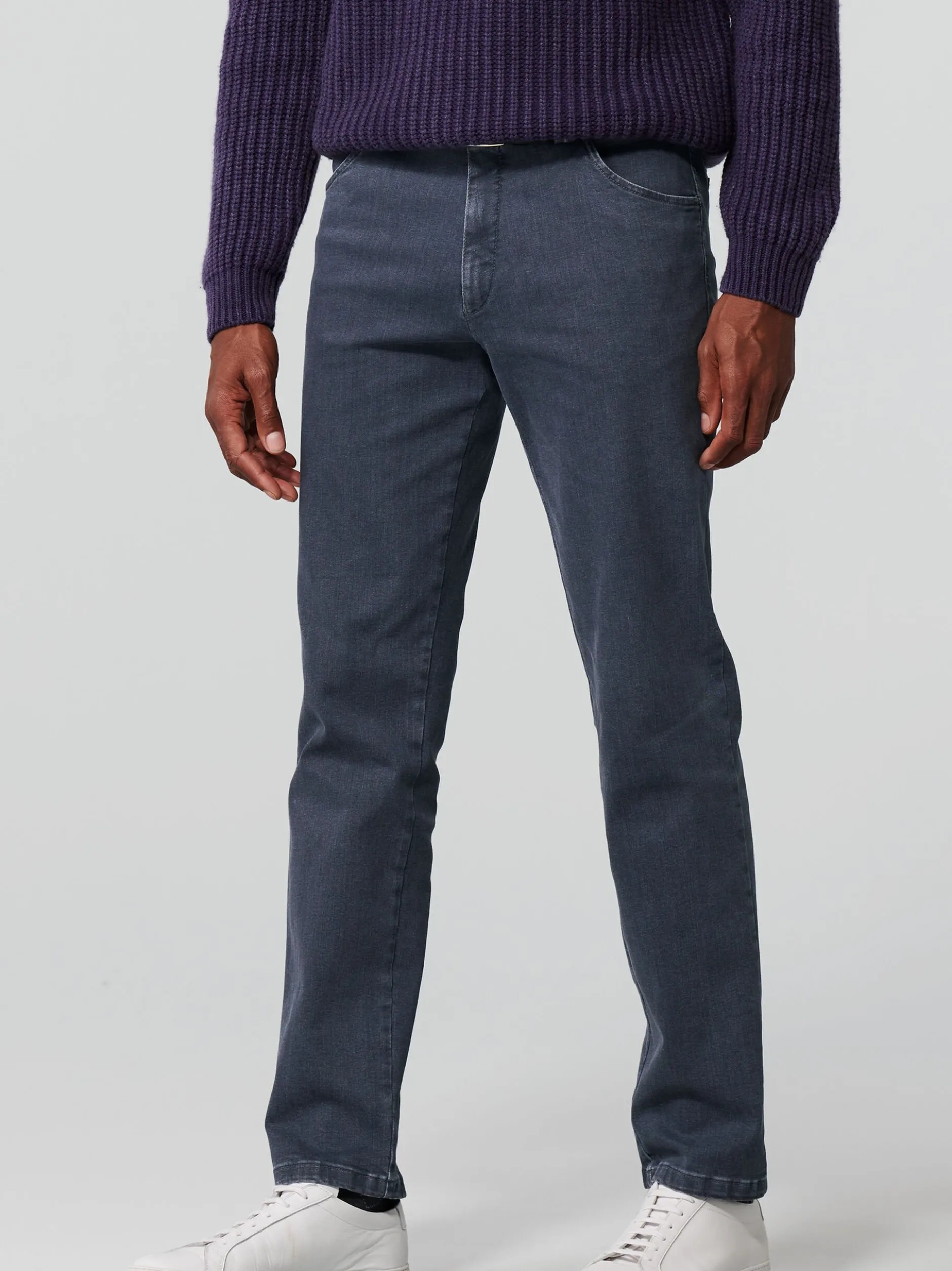 MEYER Herren Jeans - Dublin in grau - Länge: lang