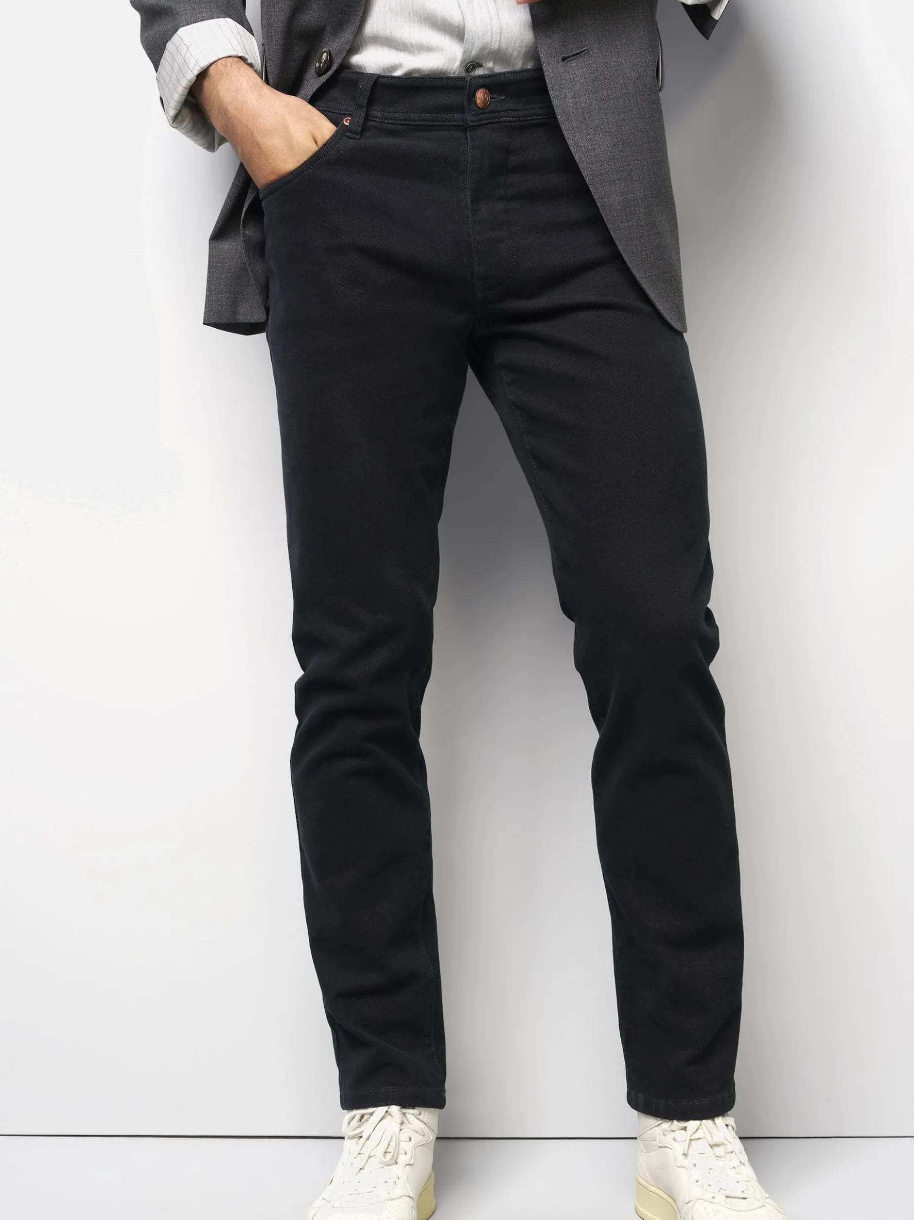 MEYER Herren Jeanshose - M5 Five Pocket in schwarz