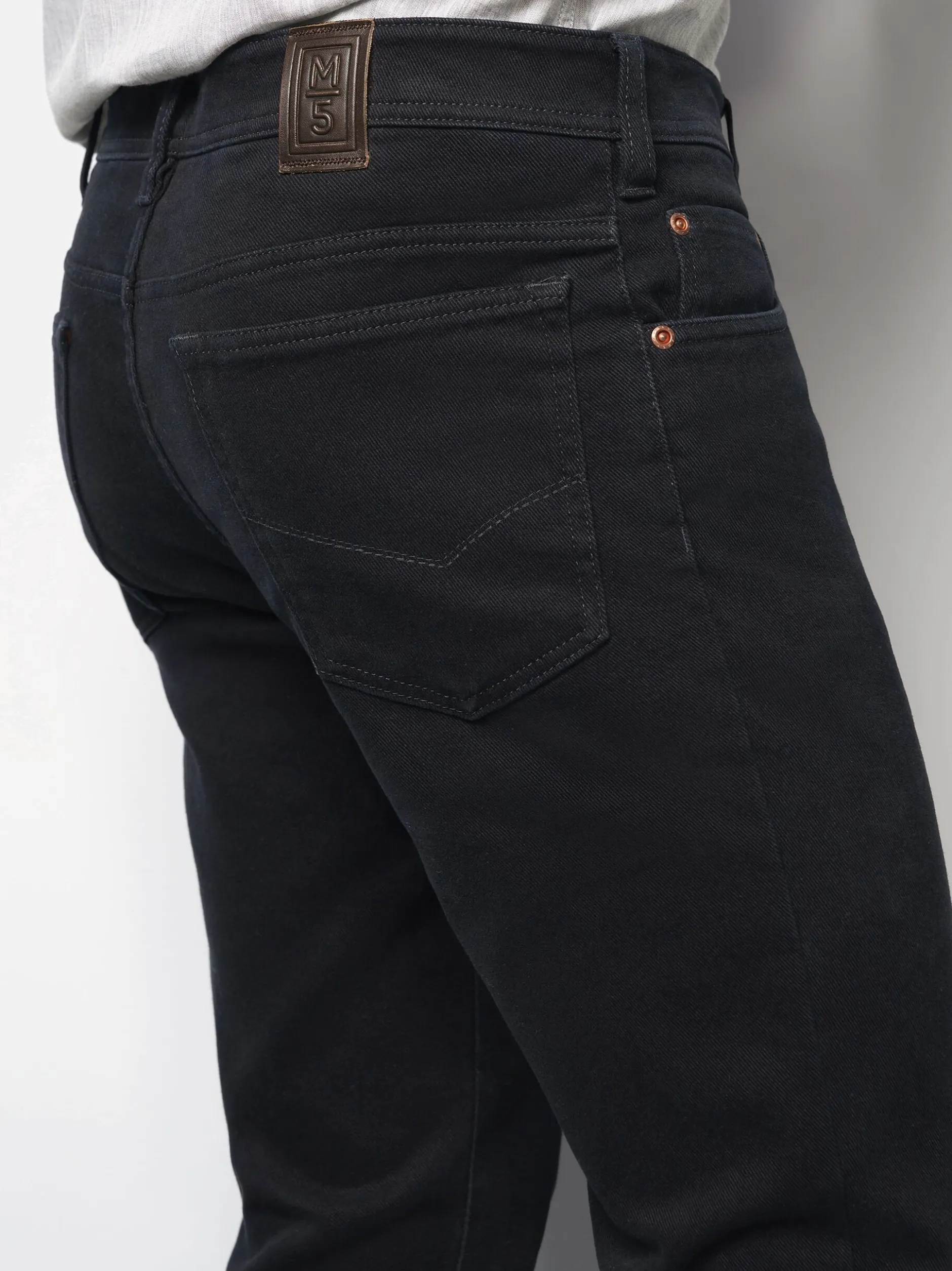 MEYER Herren Jeanshose - M5 Five Pocket in schwarz