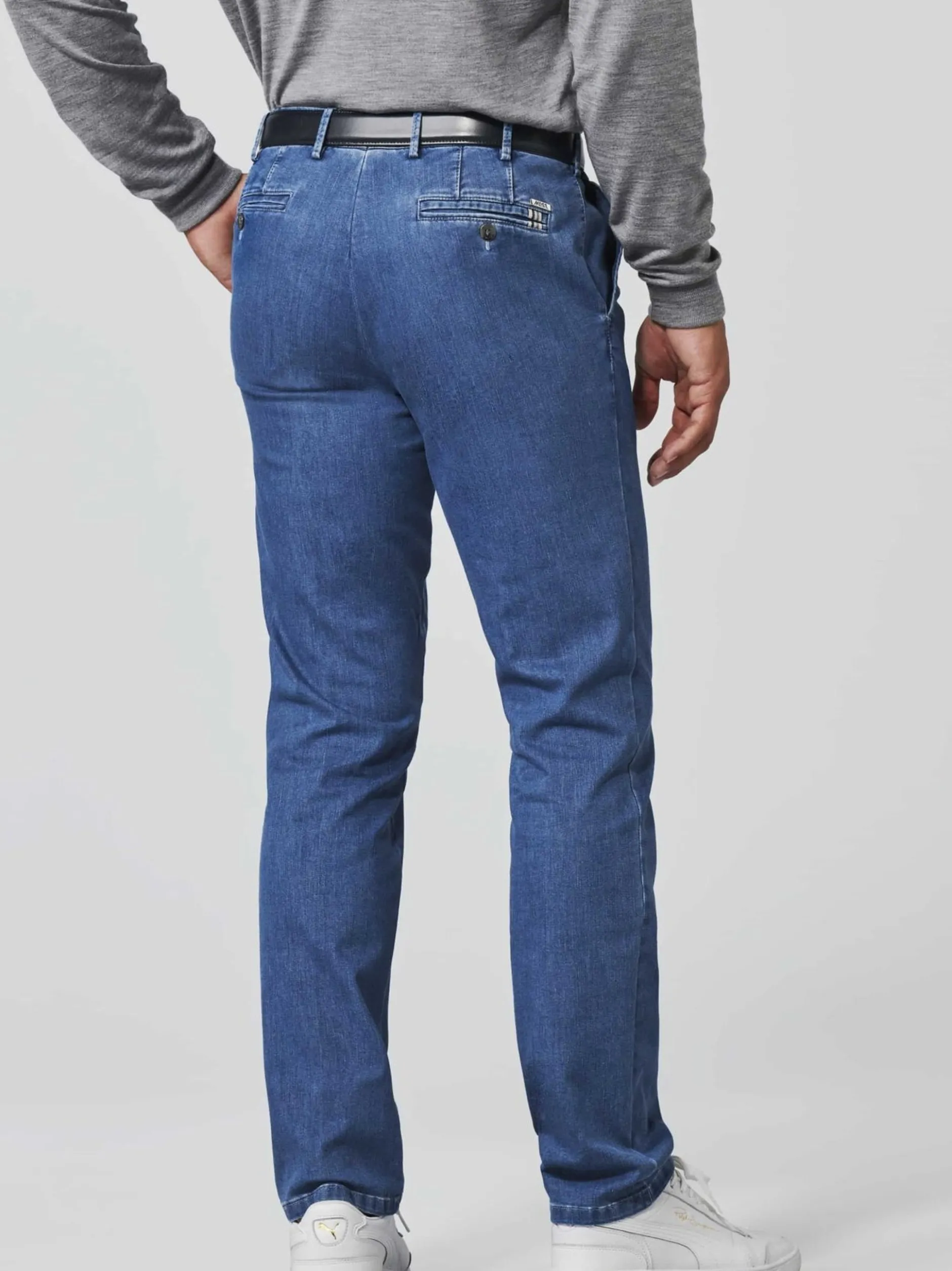 MEYER Herren Jeanshose - Oslo in hellblau - Länge: lang