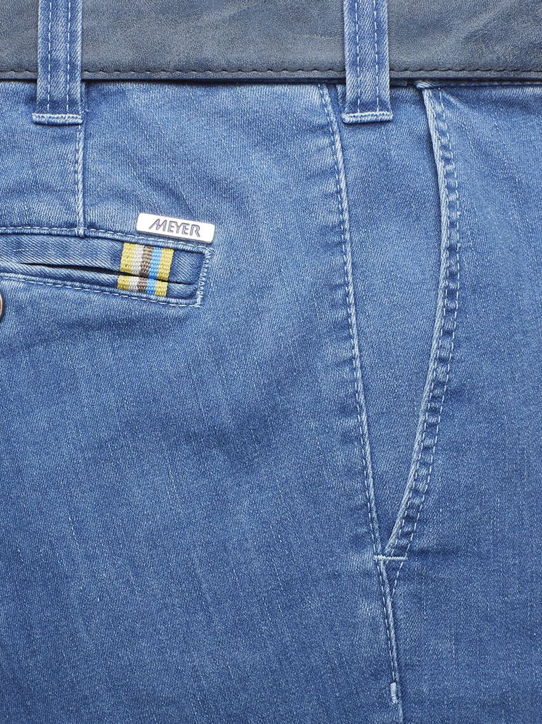 MEYER Herren Jeanshose - Oslo in hellblau - Länge: lang