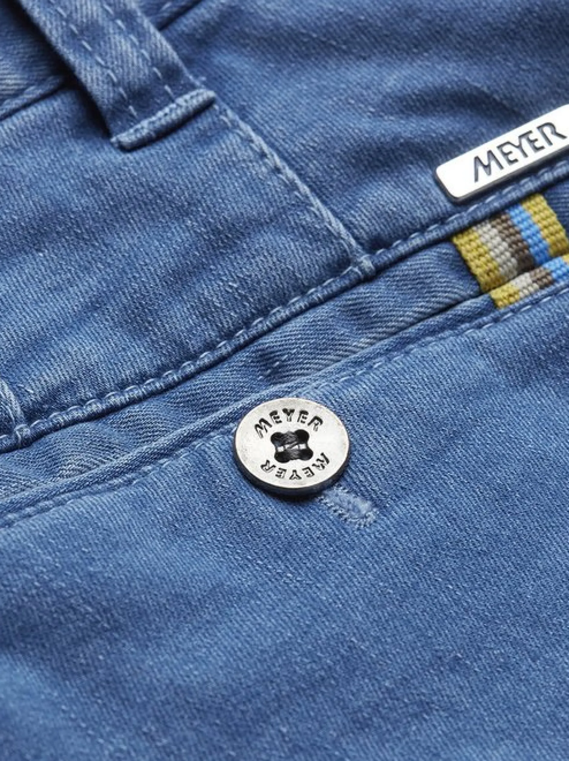 MEYER Herren Jeanshose - Oslo in hellblau - Länge: lang