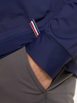 MEYER Herren Poloshirt - Bryson in blau - Ärmel: langarm
