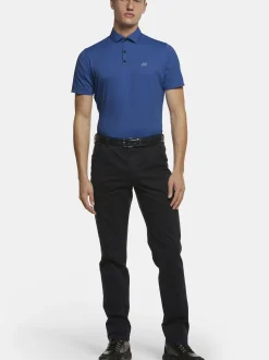 MEYER Herren Poloshirt - Tiger in blau - Ärmel: kurzarm
