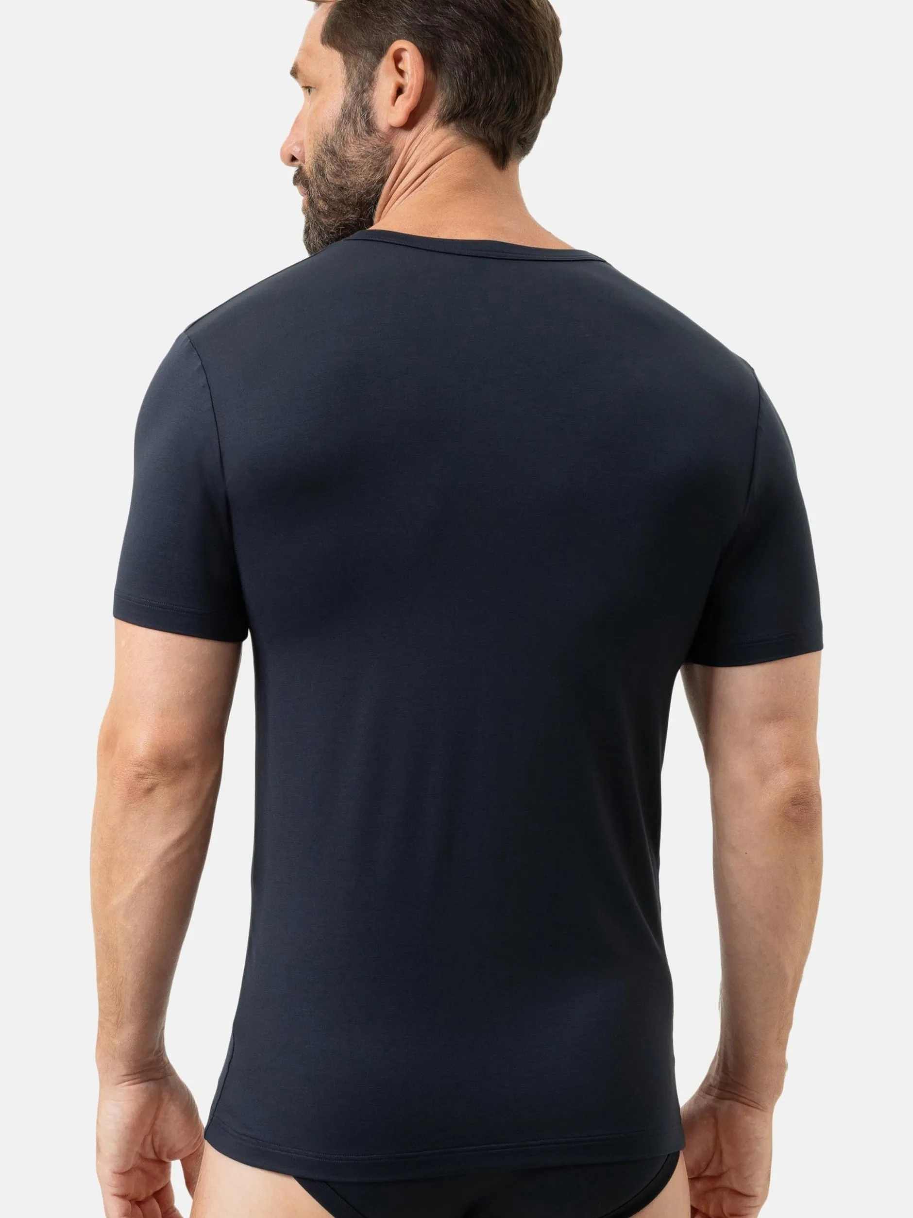 Mey Herren Unterziehshirts im 2er-Pack in marine