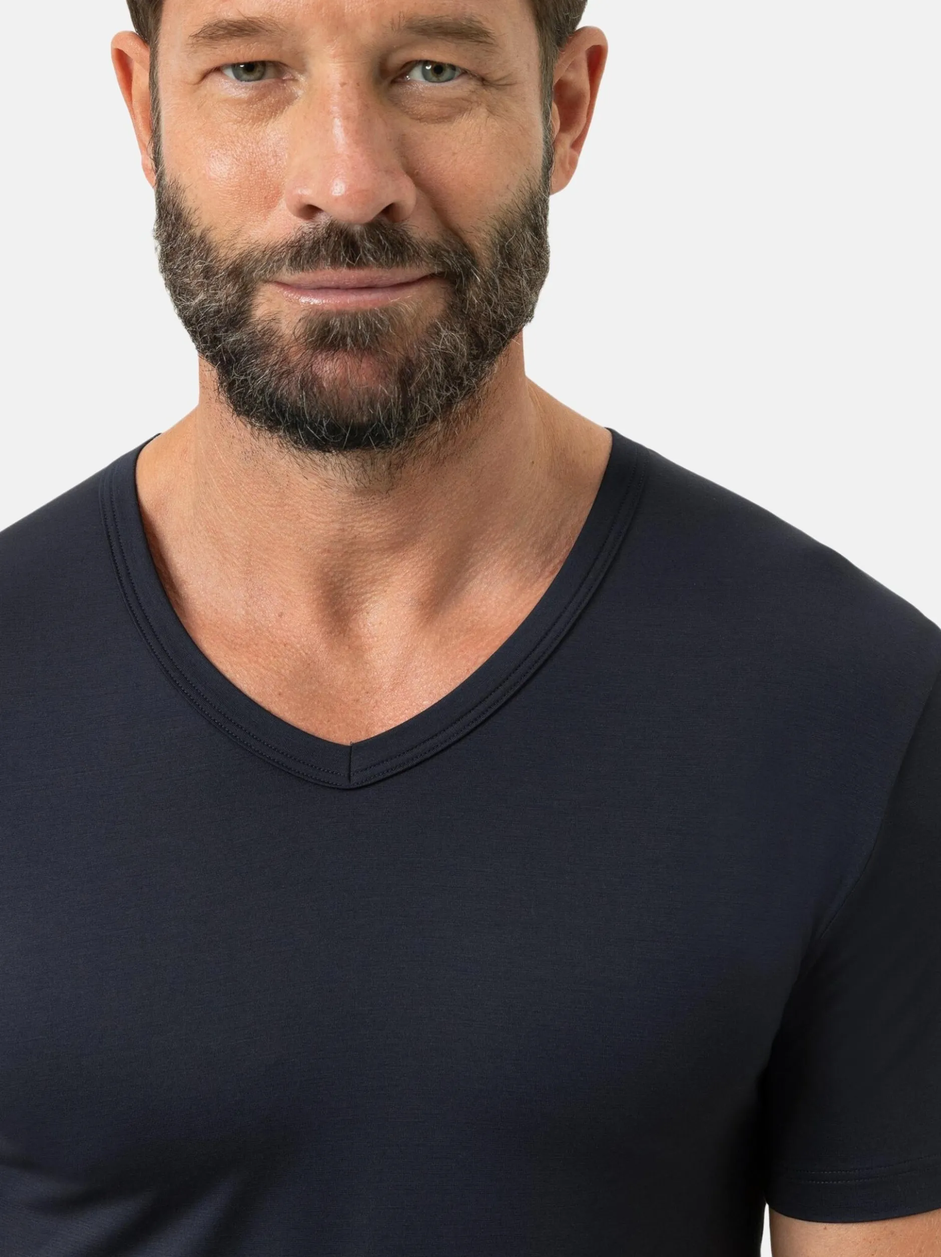 Mey Herren Unterziehshirts im 2er-Pack in marine