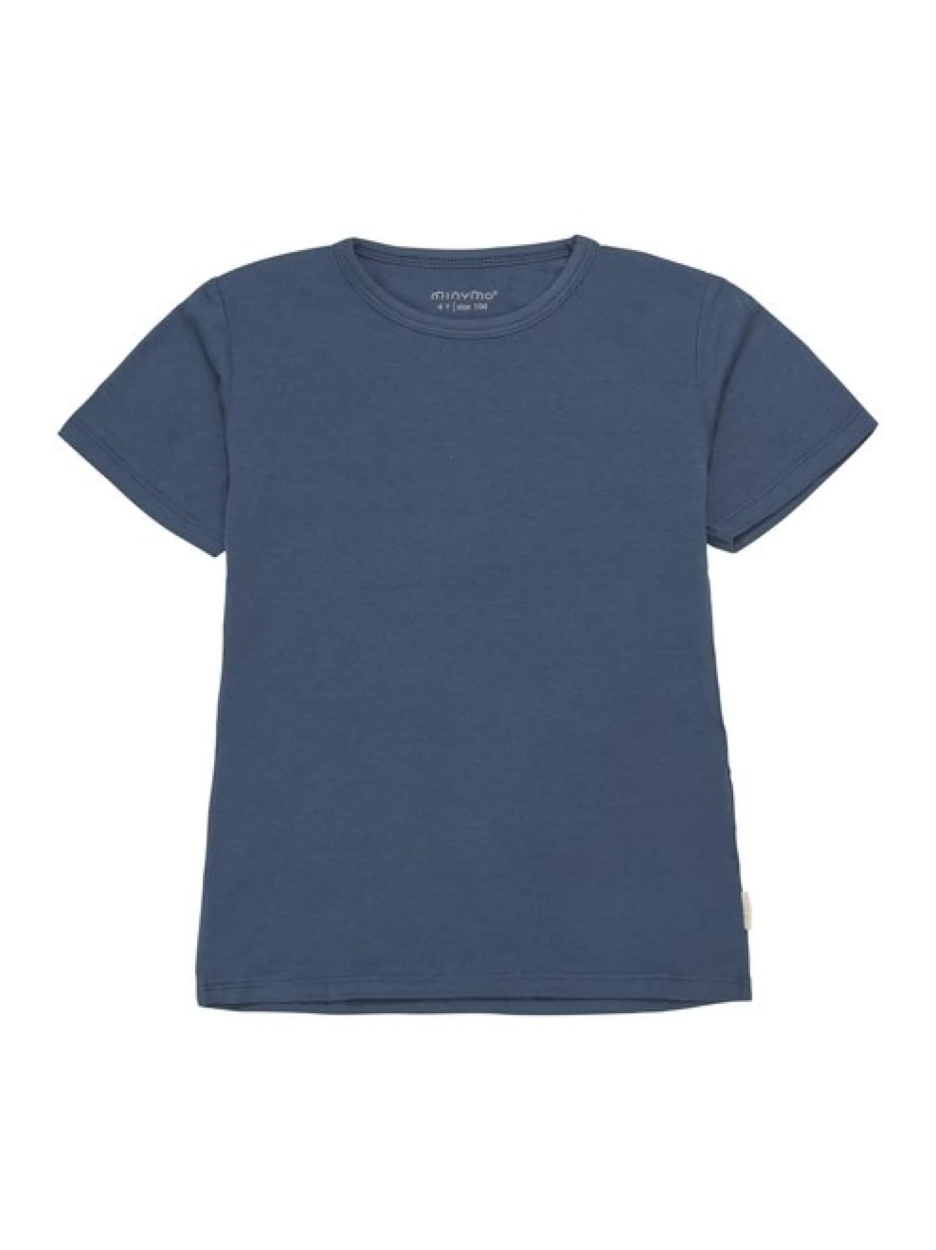 Minymo Jungen T-Shirt in blau - Ausschnitt: Rundhals