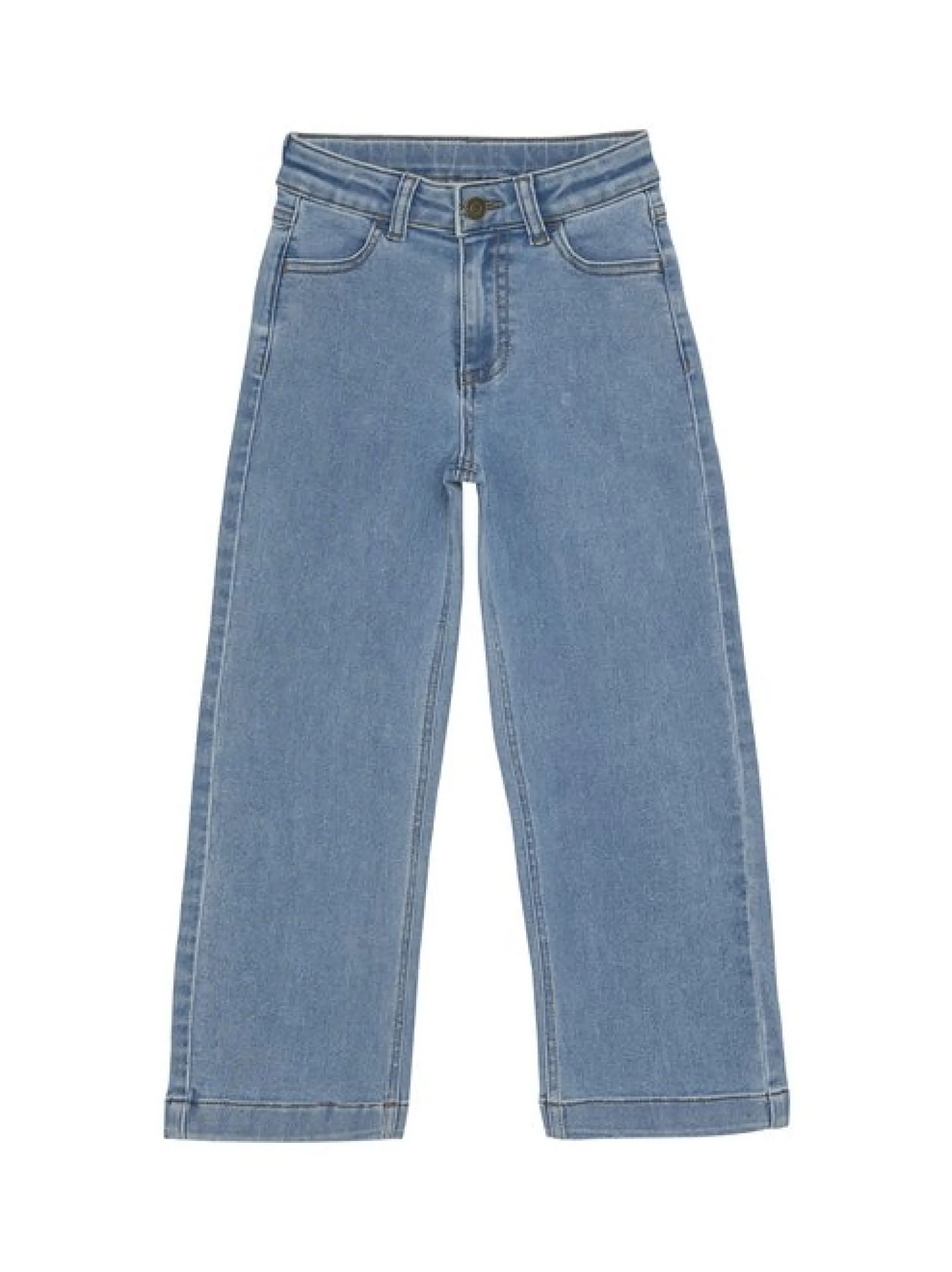 Minymo Kinder Regular-fit-Jeans - MIJeans in hellblau