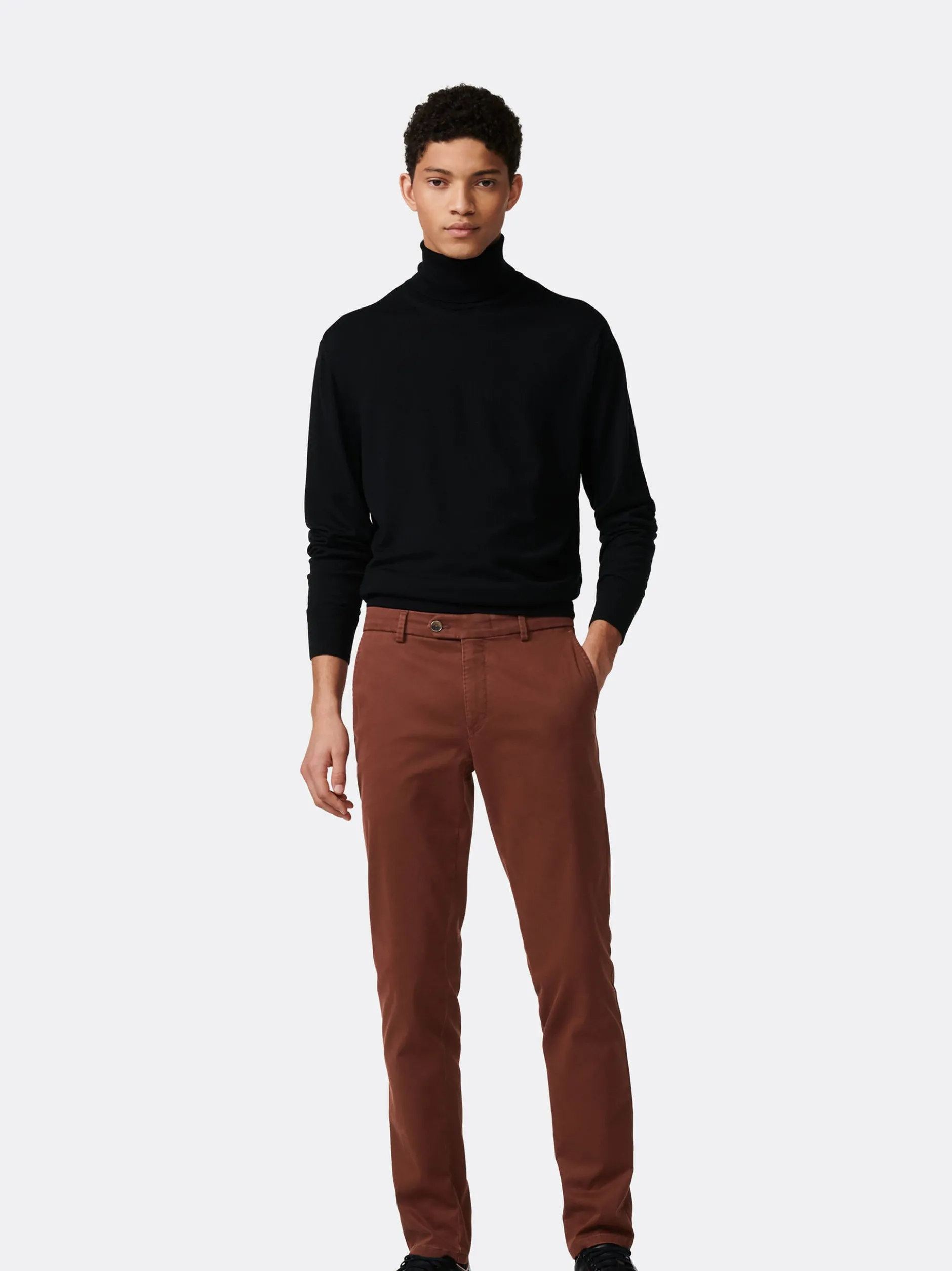 MMX Herren Chino-Hose in braun - Länge: lang