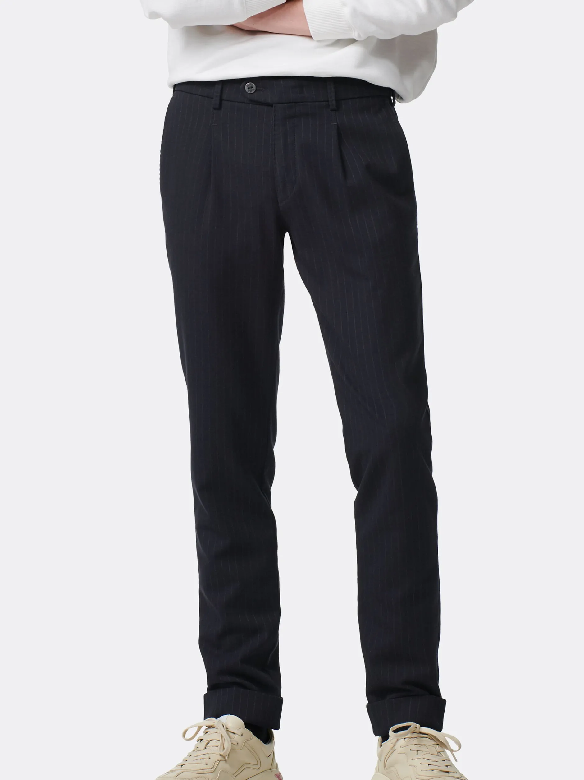 MMX Herren Chino-Hose - Leo-U in blau - Länge: lang