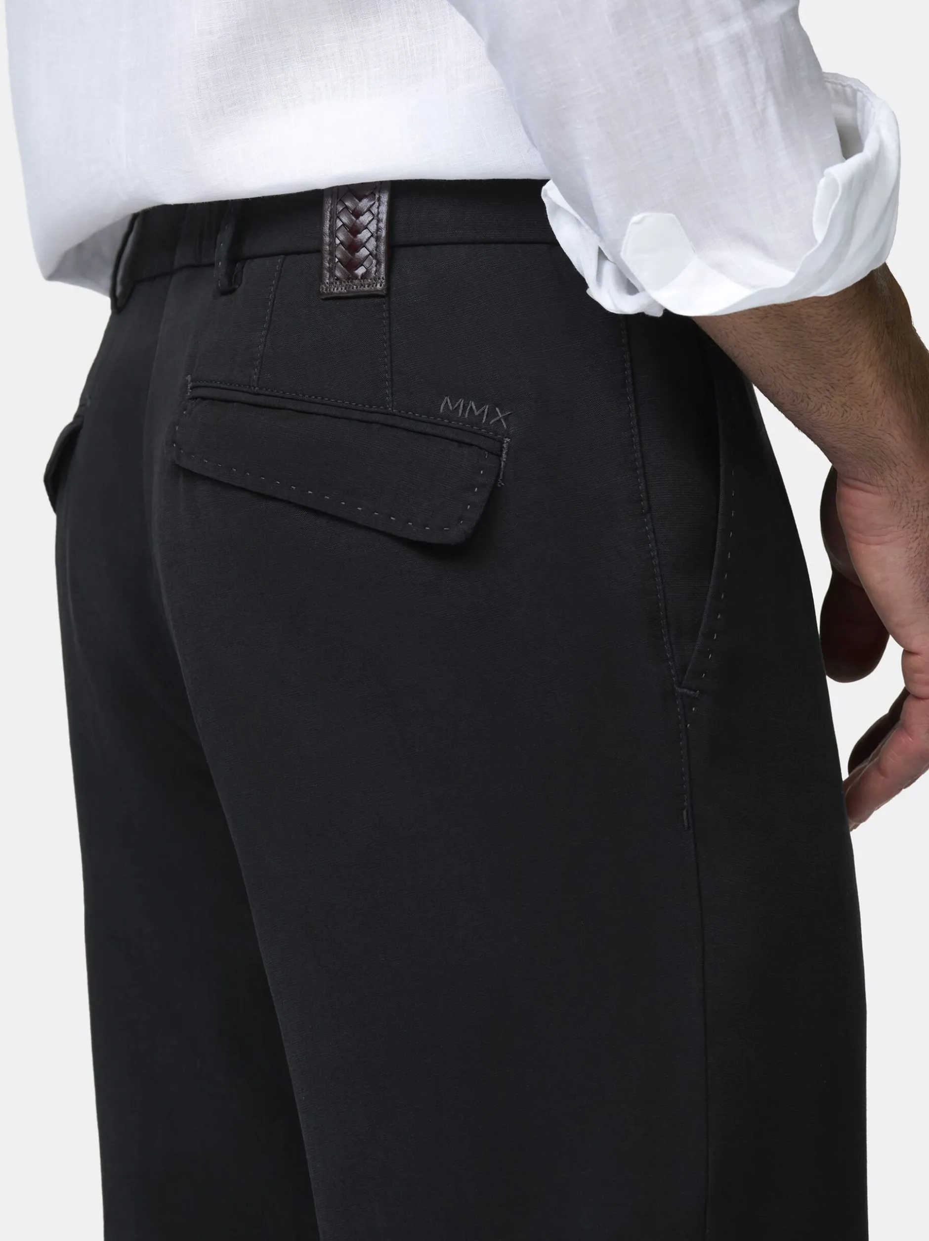 MMX Herren Chino in schwarz - Länge: lang