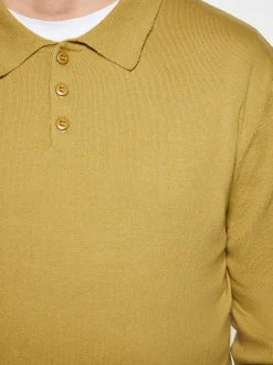 Mo Herren Pullover in khaki - Ausschnitt: ohne Kragen
