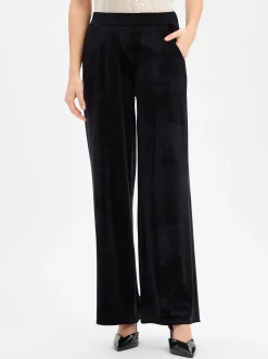 More & More Damen Samthose in schwarz - Länge: lang