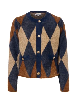 More & More Damen Strickjacke in marine braun