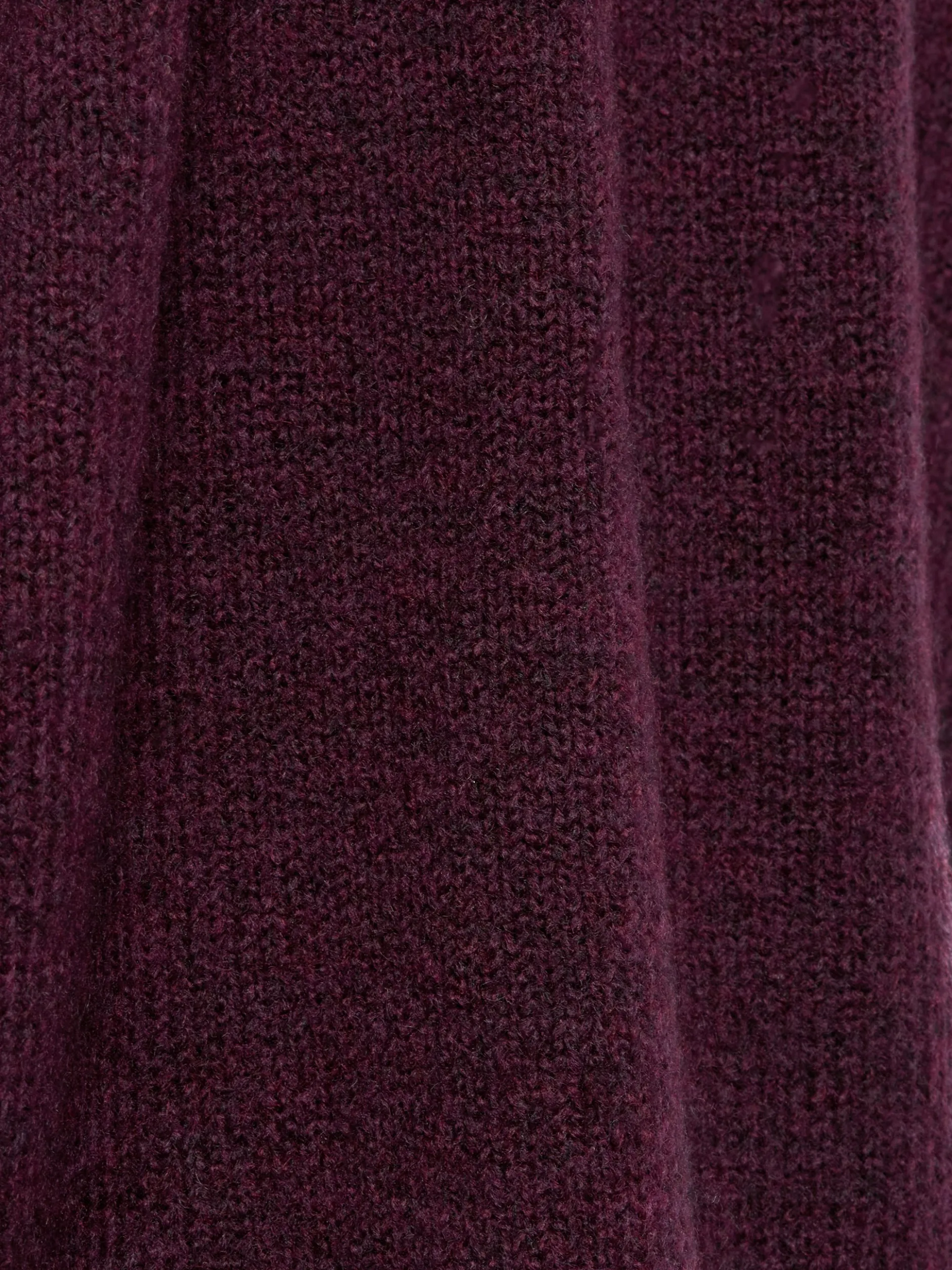 More & More Damen Strickpullover mit Woll-Anteil in aubergine altrosa