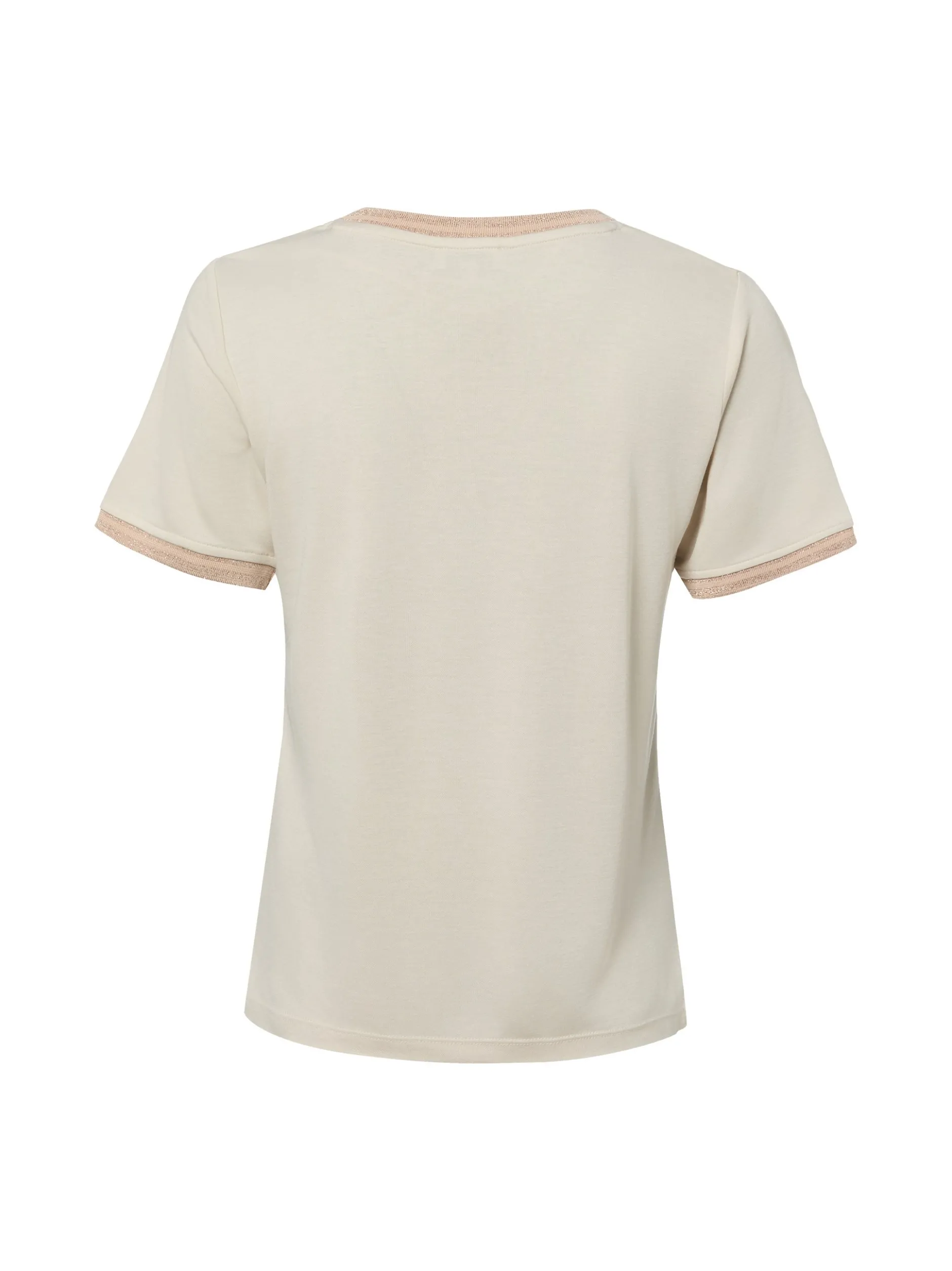 More & More Damen T-Shirt in beige - Ärmel: kurzarm