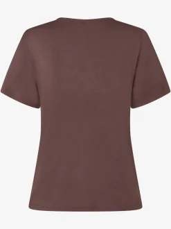 More & More Damen T-Shirt in schoko - Ärmel: kurzarm