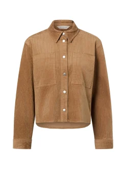 Msch Copenhagen Damen Cordbluse - MSCHArcelle in camel