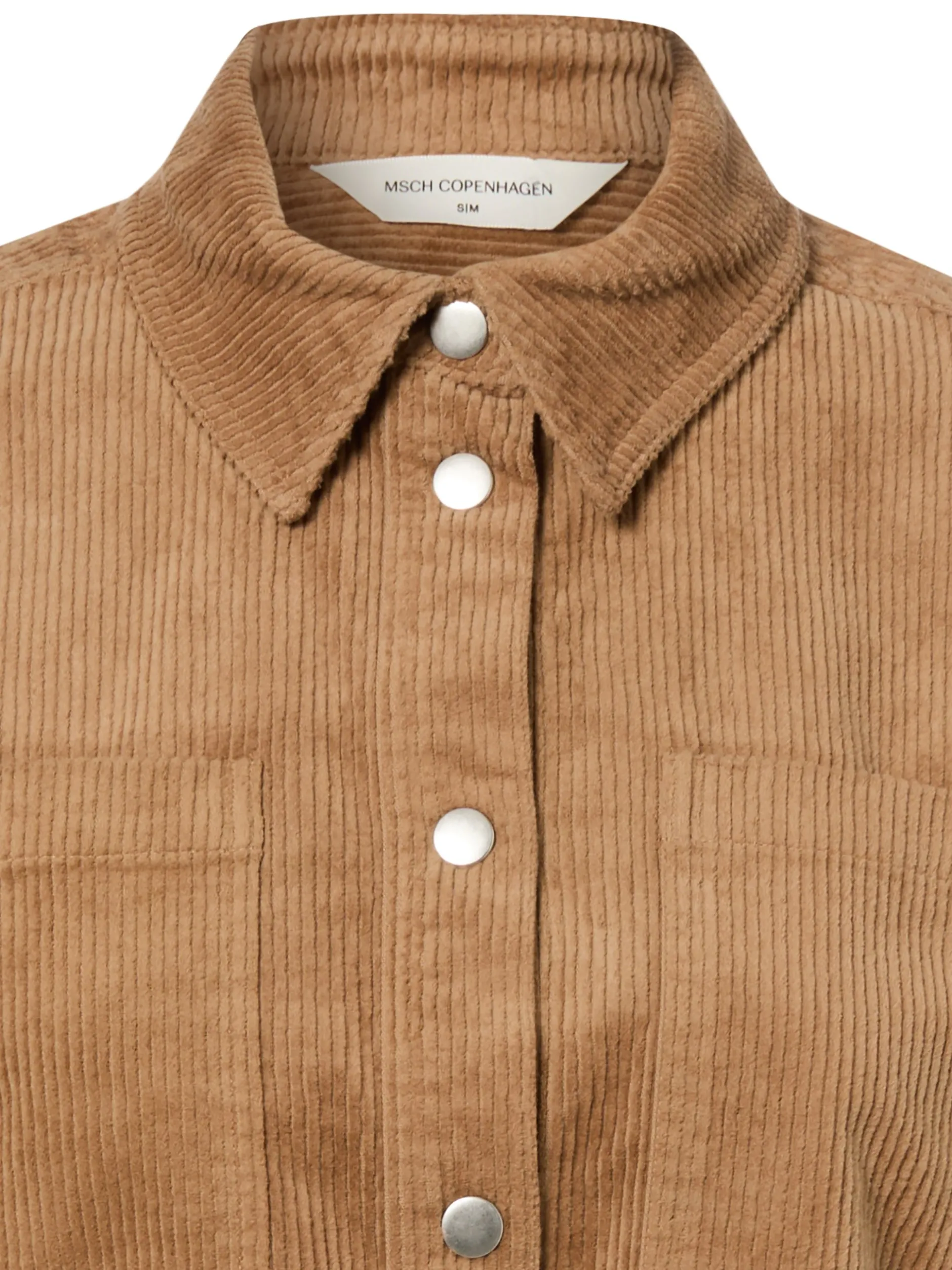 Msch Copenhagen Damen Cordbluse - MSCHArcelle in camel