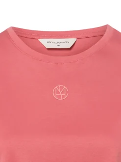 Msch Copenhagen Damen T-Shirt - MSCHMelea in koralle