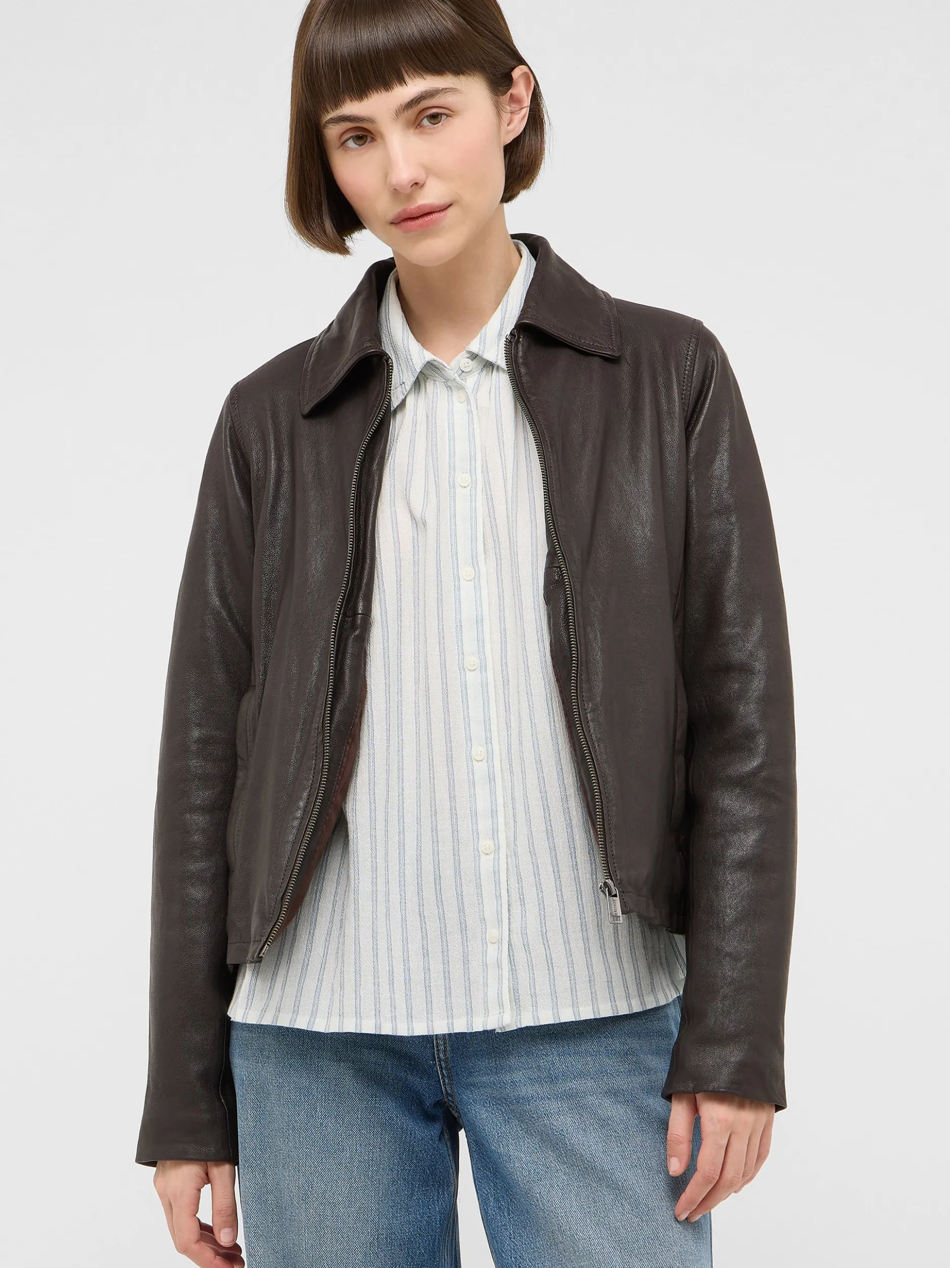 Mustang Damen Bluse in weiß - Ärmel: langarm