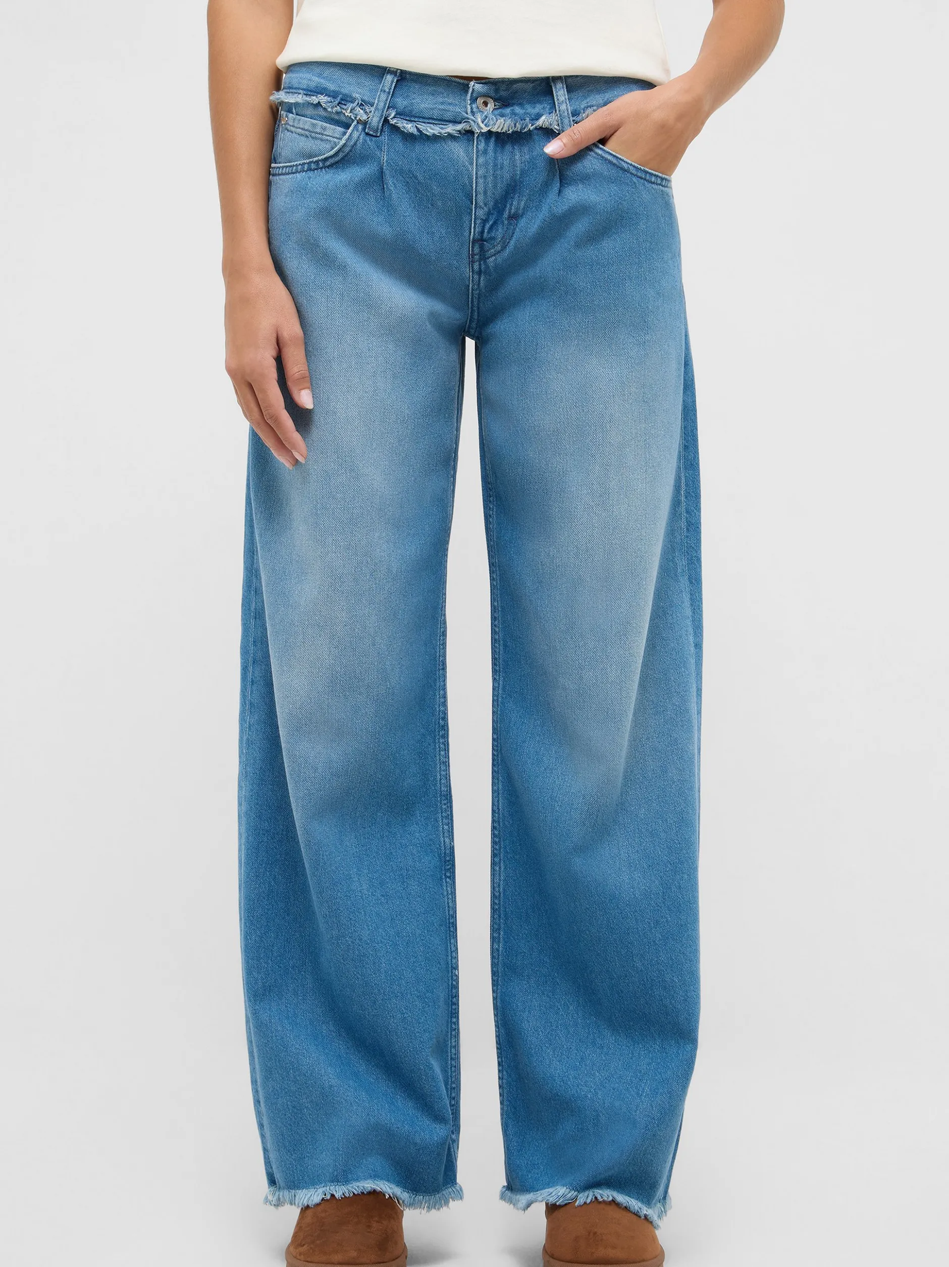 Mustang Damen Jeans in light stone