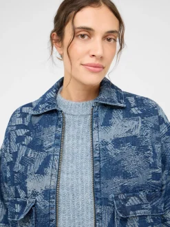 Mustang Damen Jeansjacke in medium stone