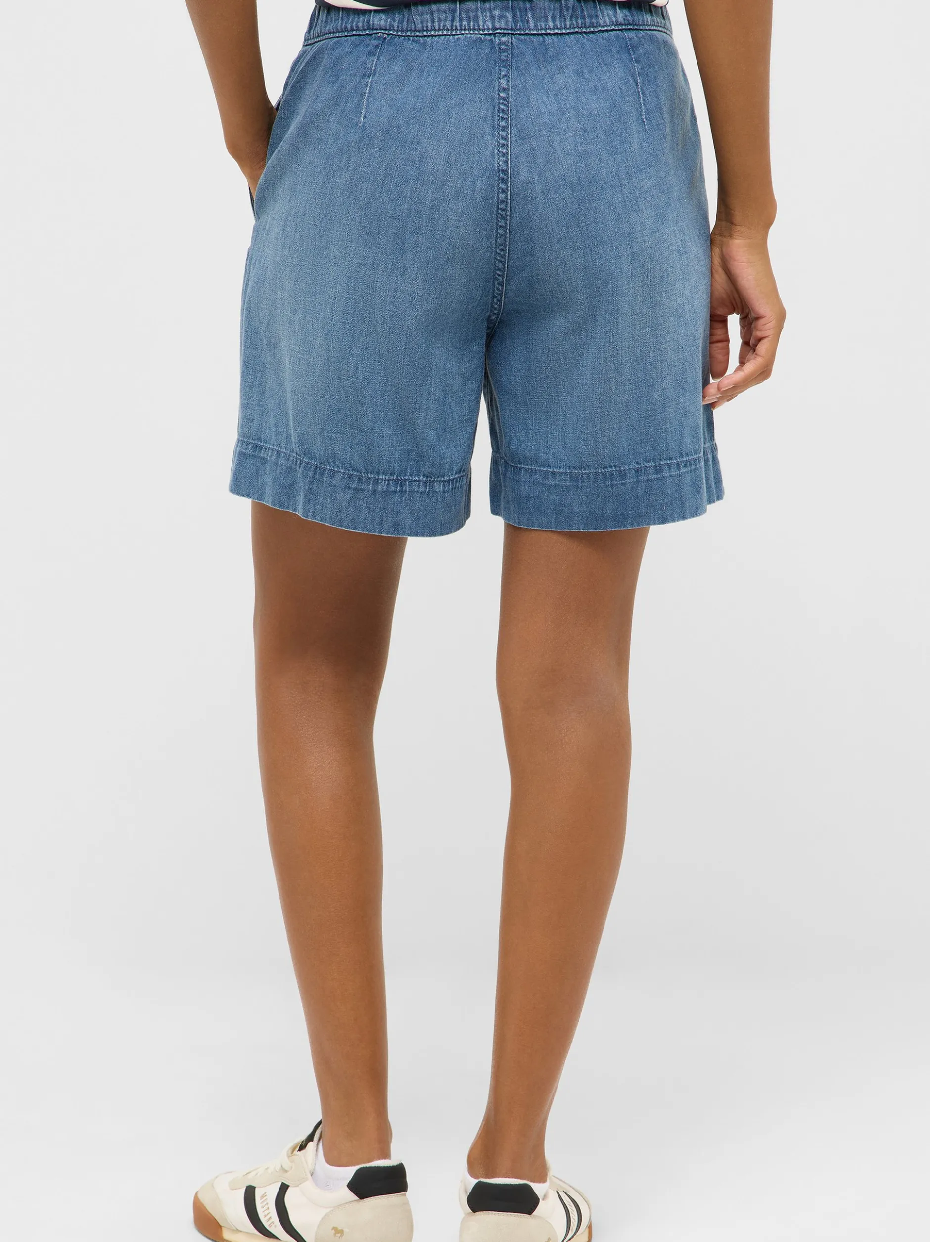 Mustang Damen Jeans Shorts in medium stone