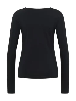 Mustang Damen Langarmshirt in schwarz - Ärmel: langarm