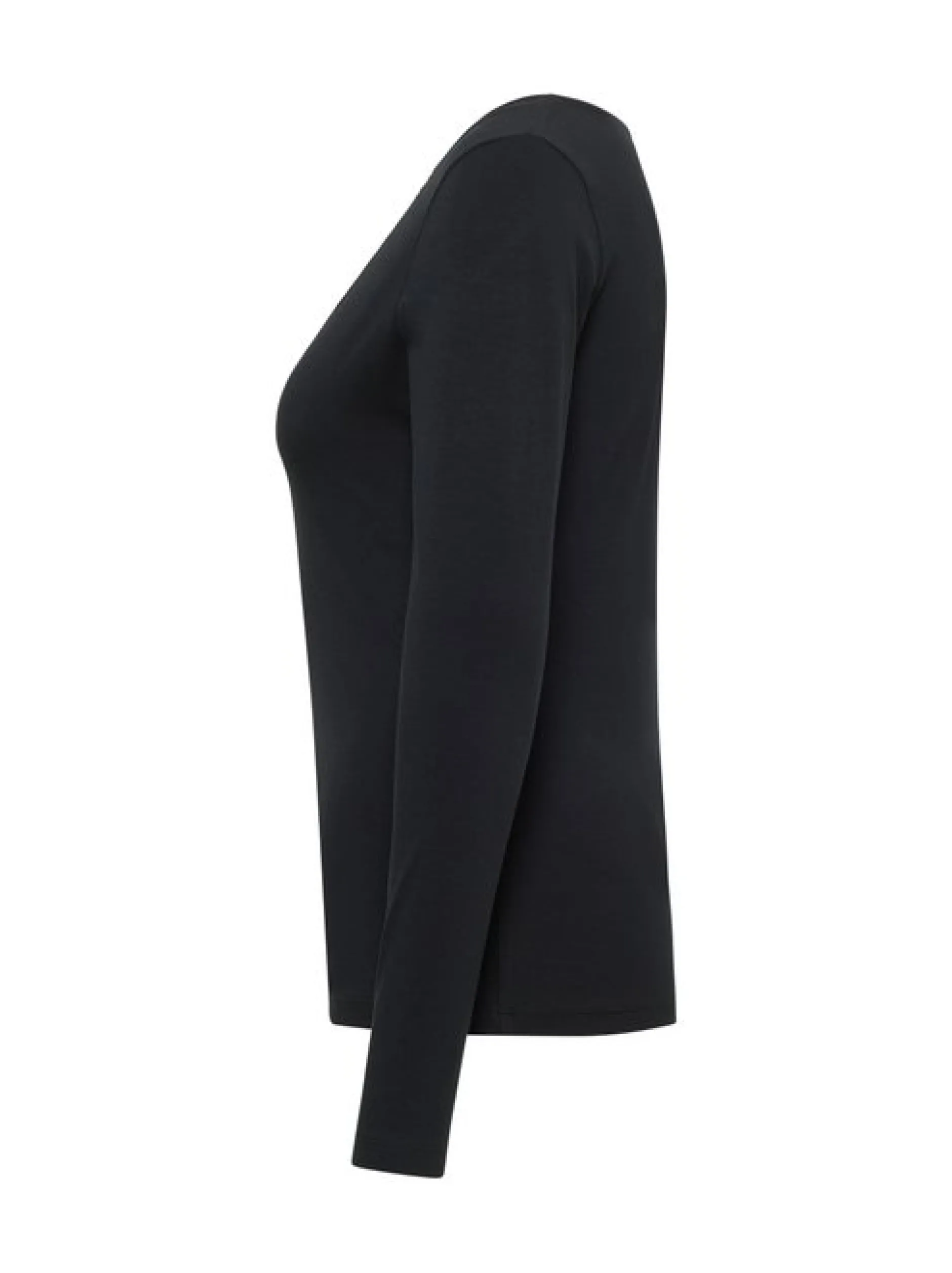 Mustang Damen Langarmshirt in schwarz - Ärmel: langarm