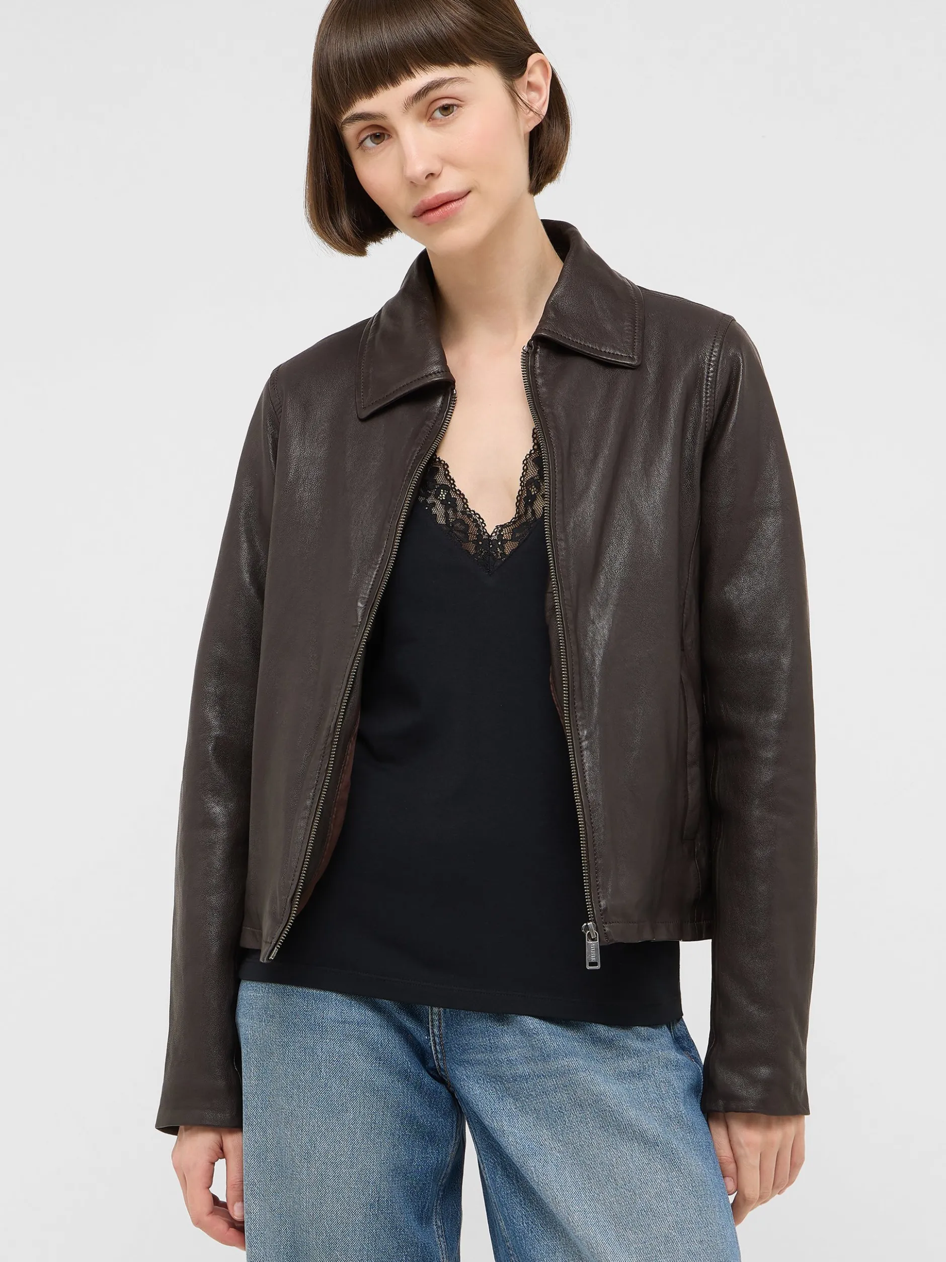 Mustang Damen Langarmshirt in schwarz - Ärmel: langarm