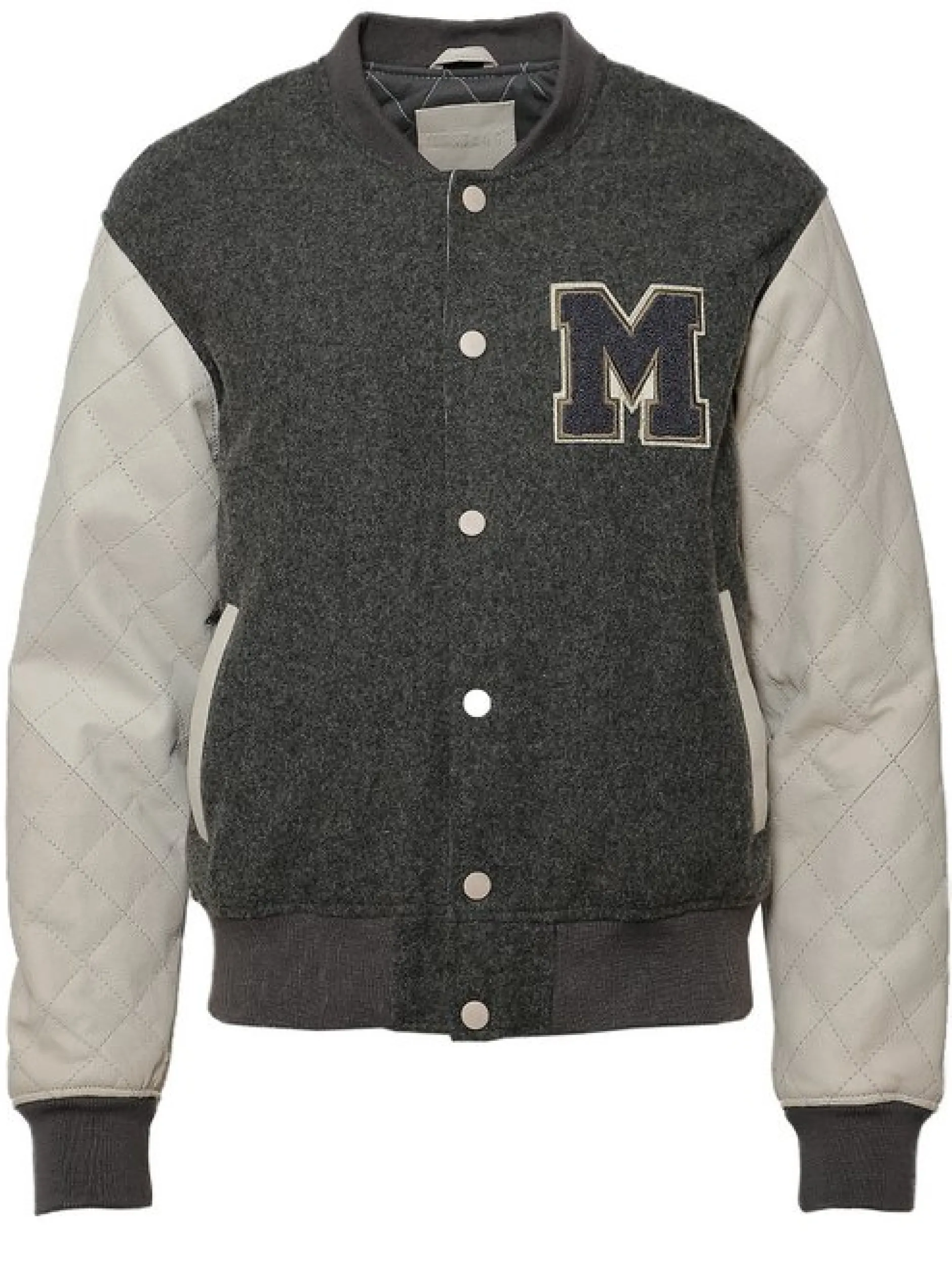 Mustang Damen Lederblouson in grau