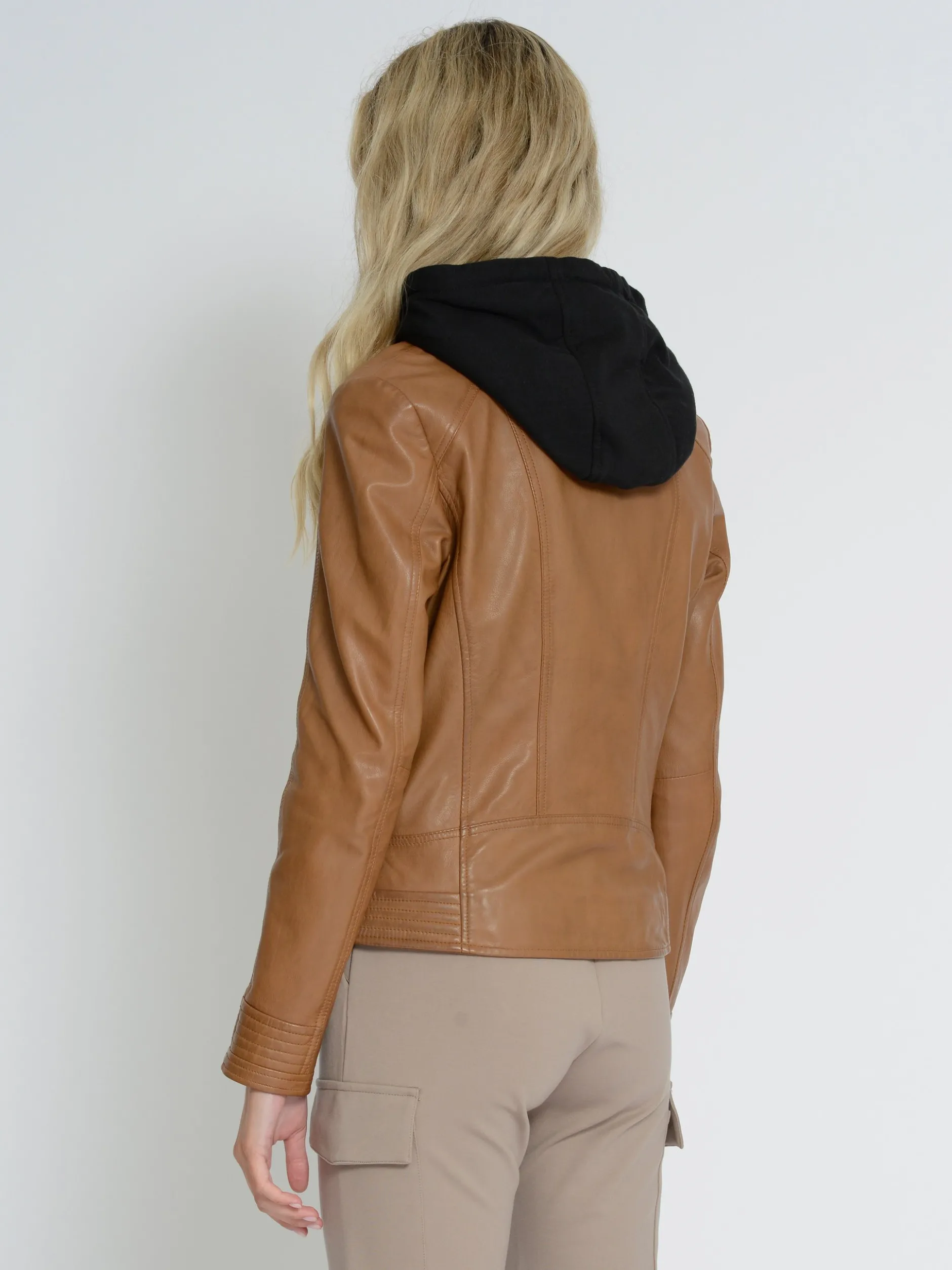 Mustang Damen Lederjacke in cognac