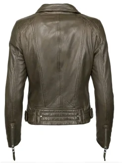Mustang Damen Lederjacke in oliv