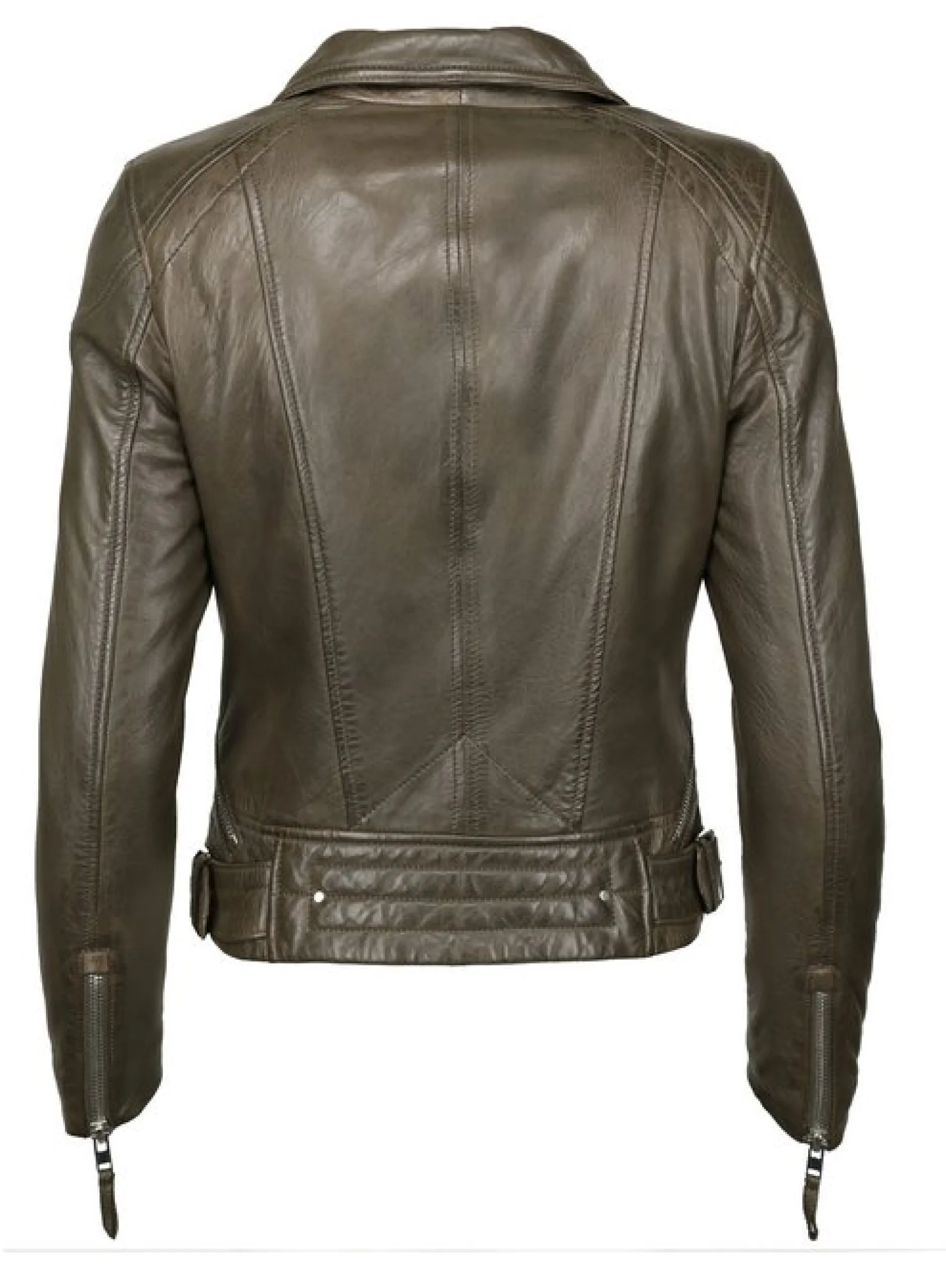 Mustang Damen Lederjacke in oliv