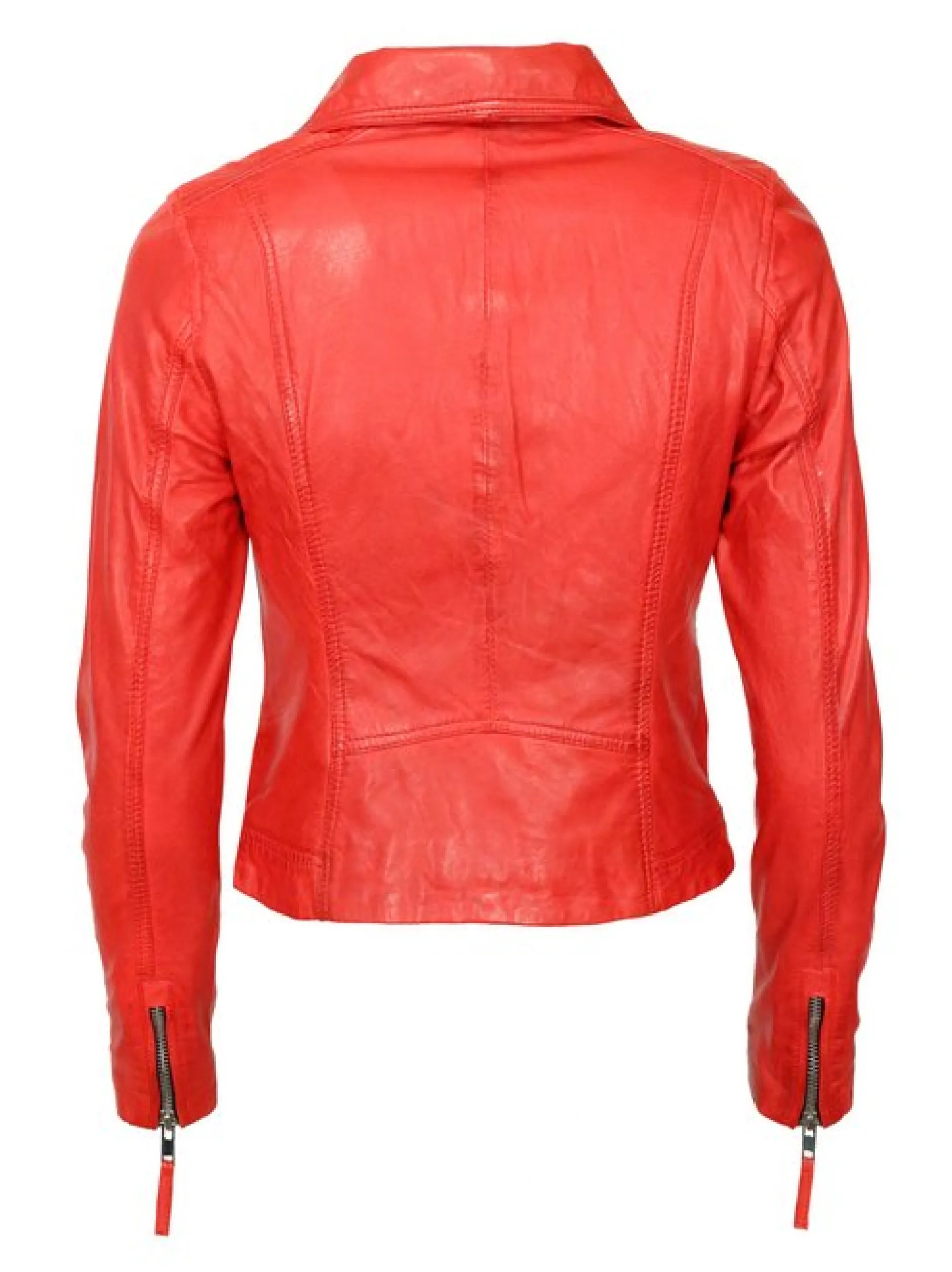 Mustang Damen Lederjacke in rot