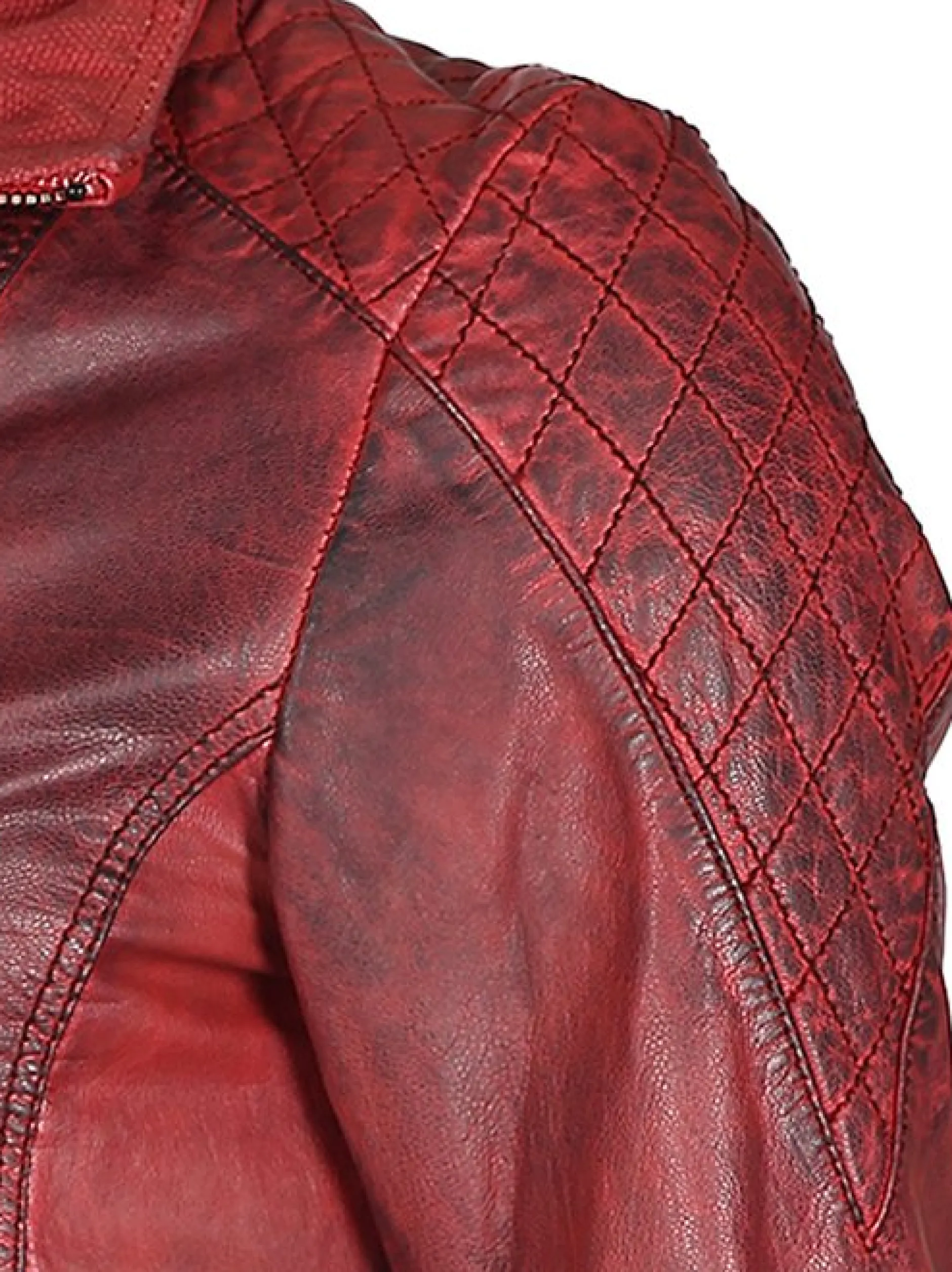 Mustang Damen Lederjacke in schwarz