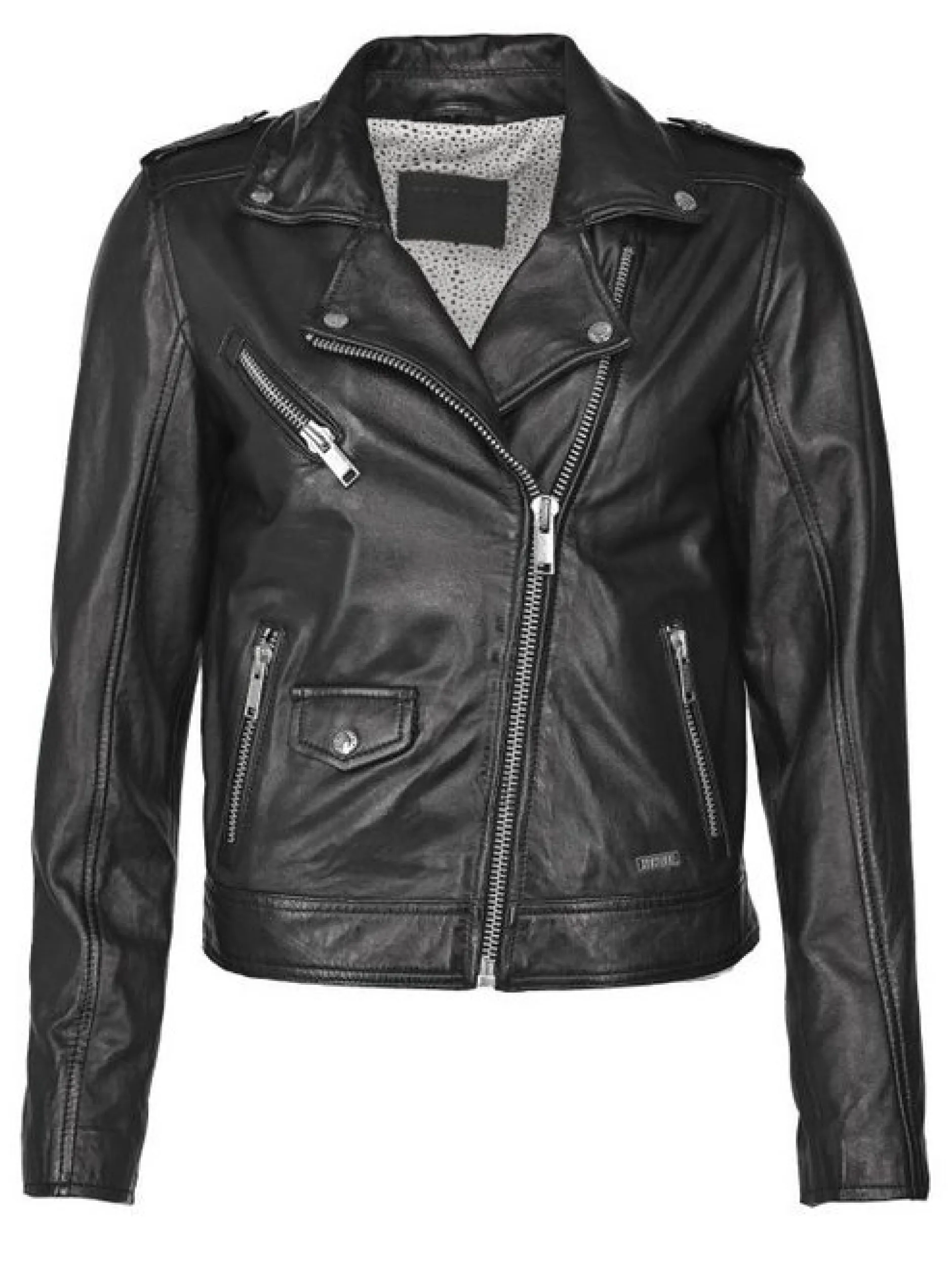 Mustang Damen Lederjacke in schwarz