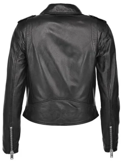 Mustang Damen Lederjacke in schwarz