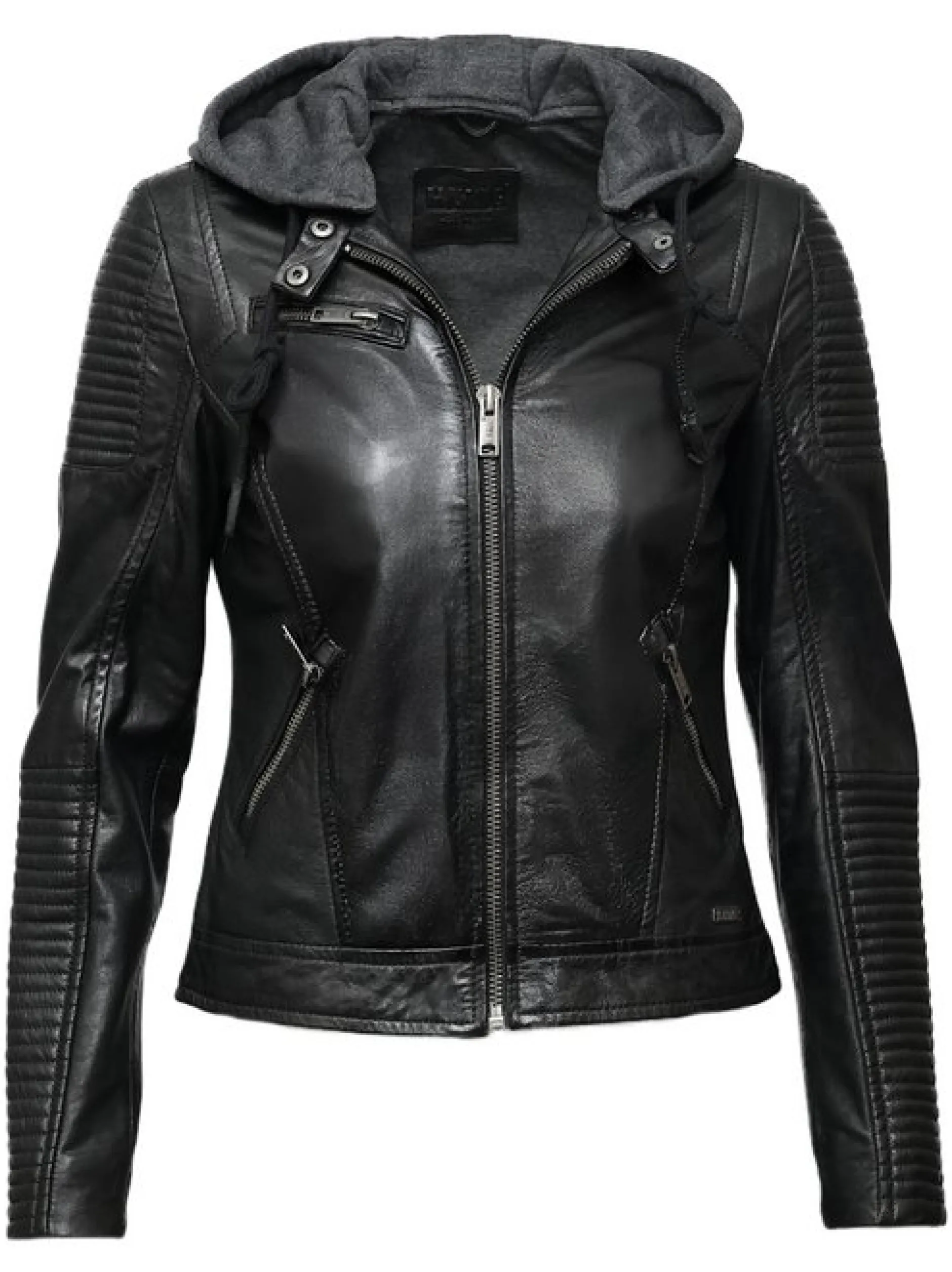 Mustang Damen Lederjacke in schwarz