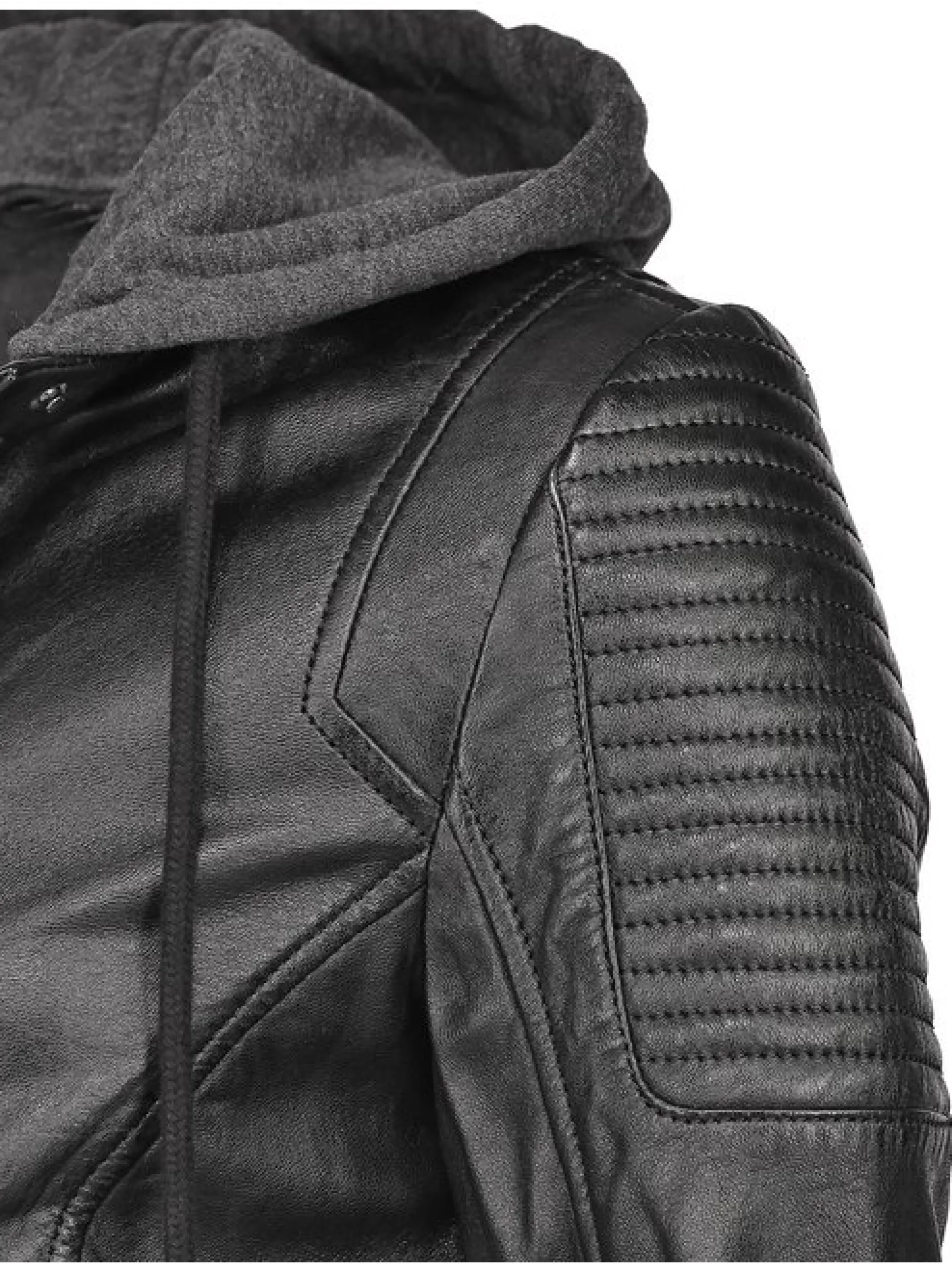 Mustang Damen Lederjacke in schwarz