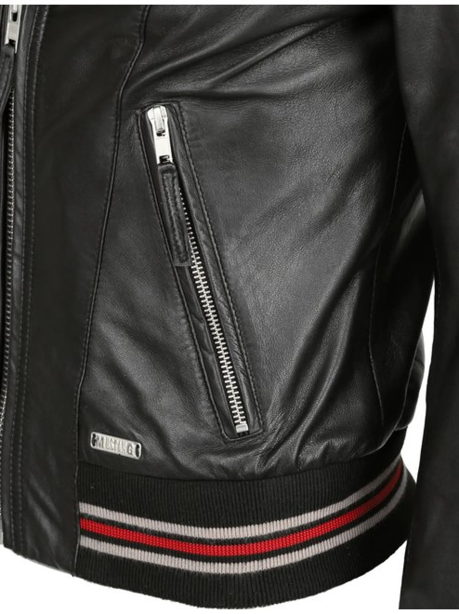 Mustang Damen Lederjacke in schwarz