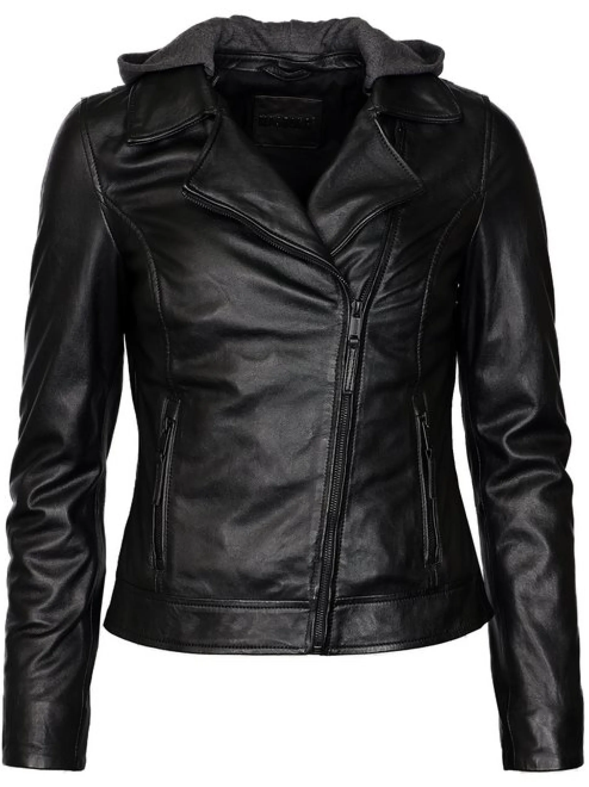 Mustang Damen Lederjacke in schwarz