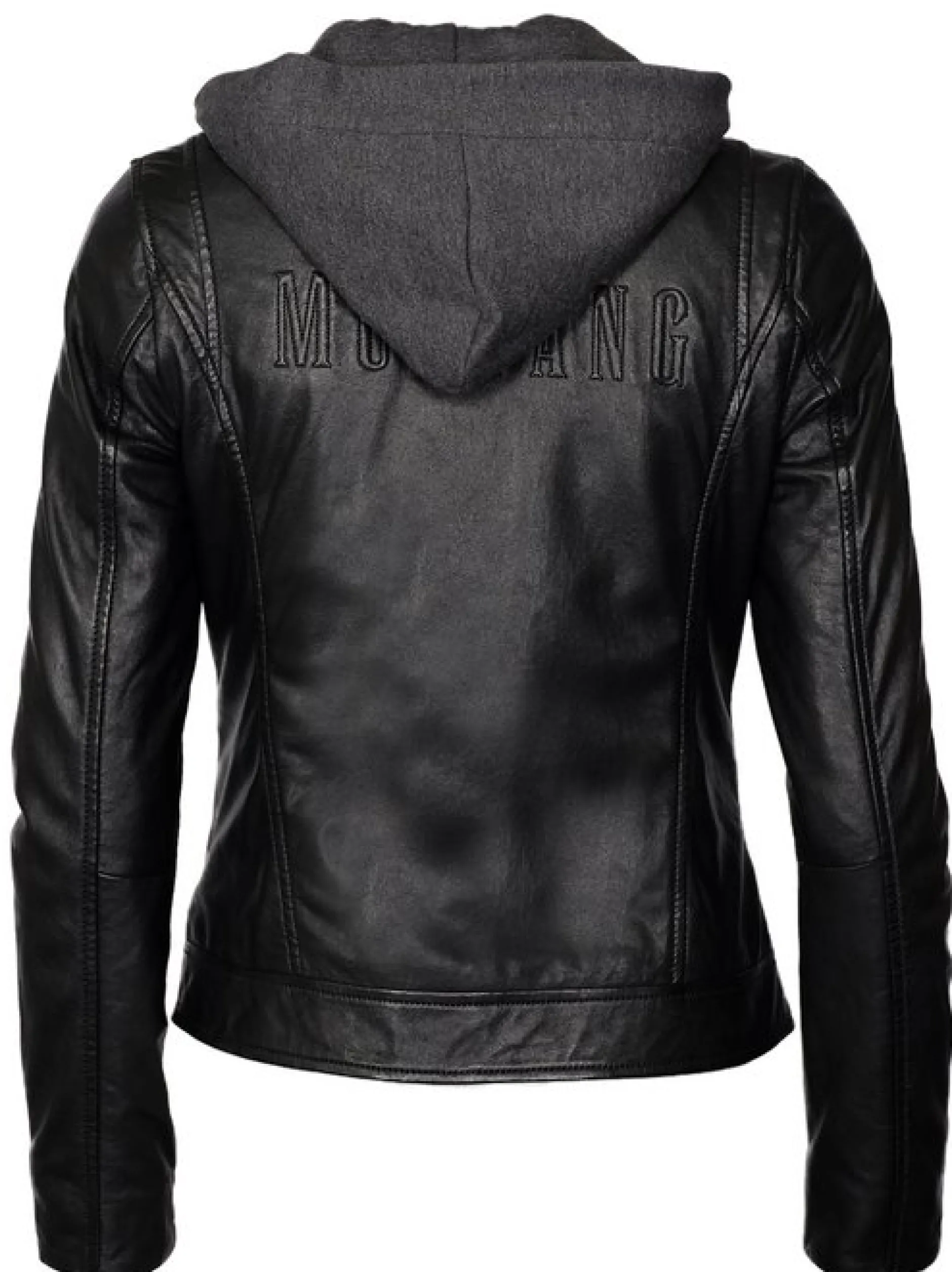 Mustang Damen Lederjacke in schwarz