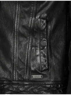 Mustang Damen Lederjacke in schwarz