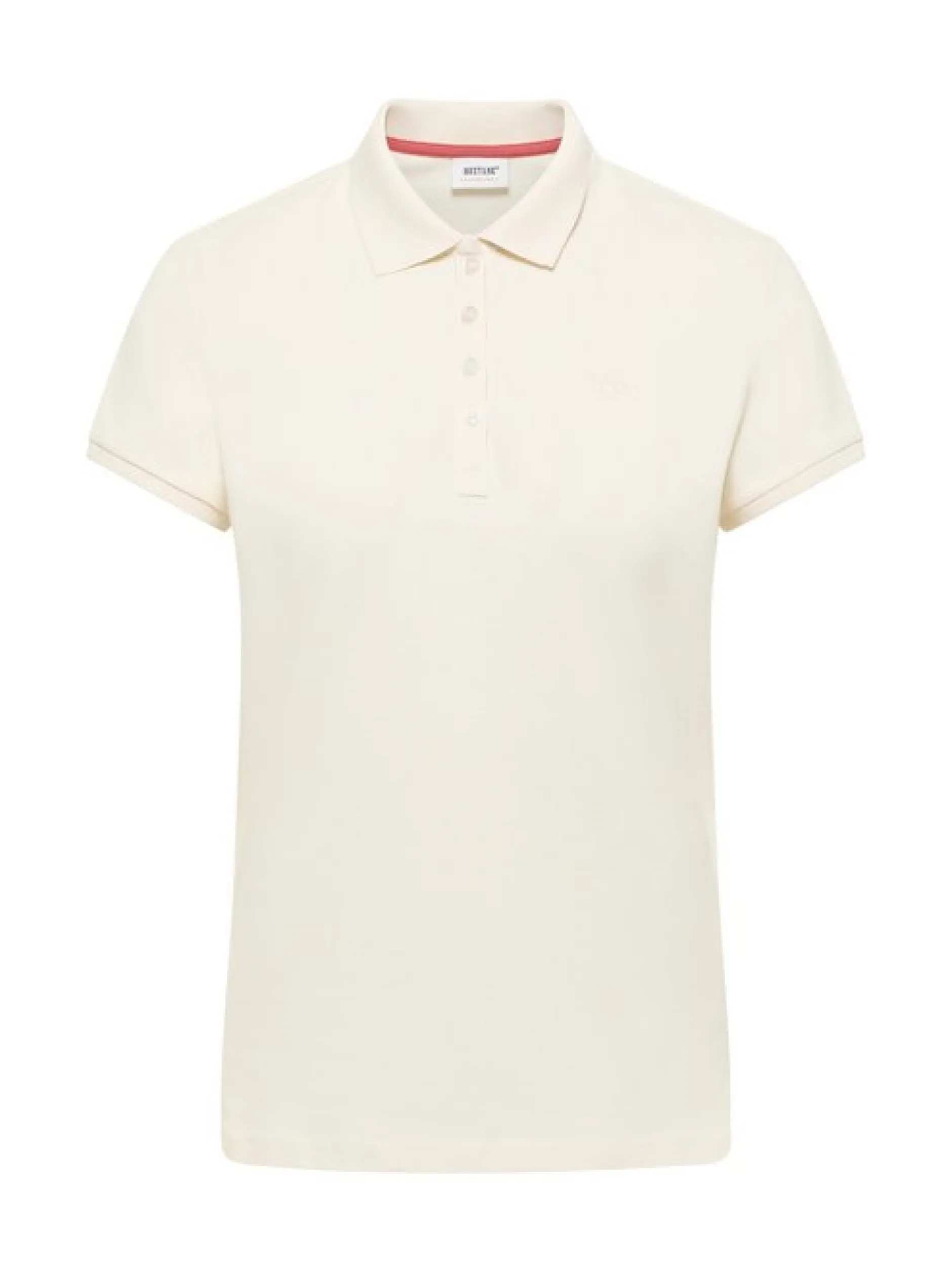 Mustang Damen Polo in weiß - Ausschnitt: Henley