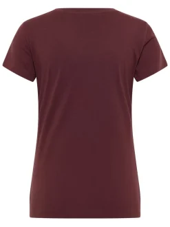 Mustang Damen T-Shirt in braun - Ausschnitt: Rundhals